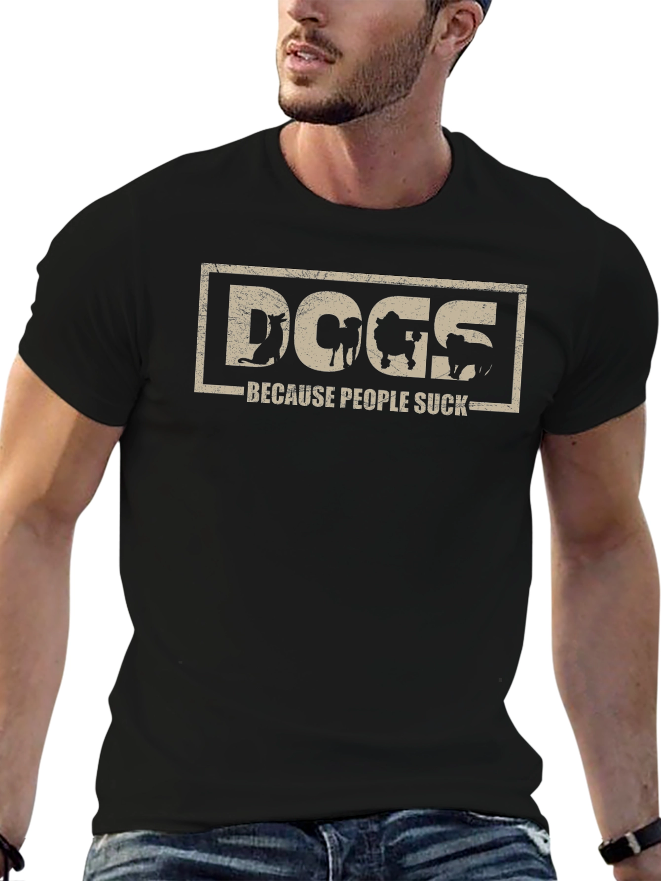 Dogs Because People Suck Tee