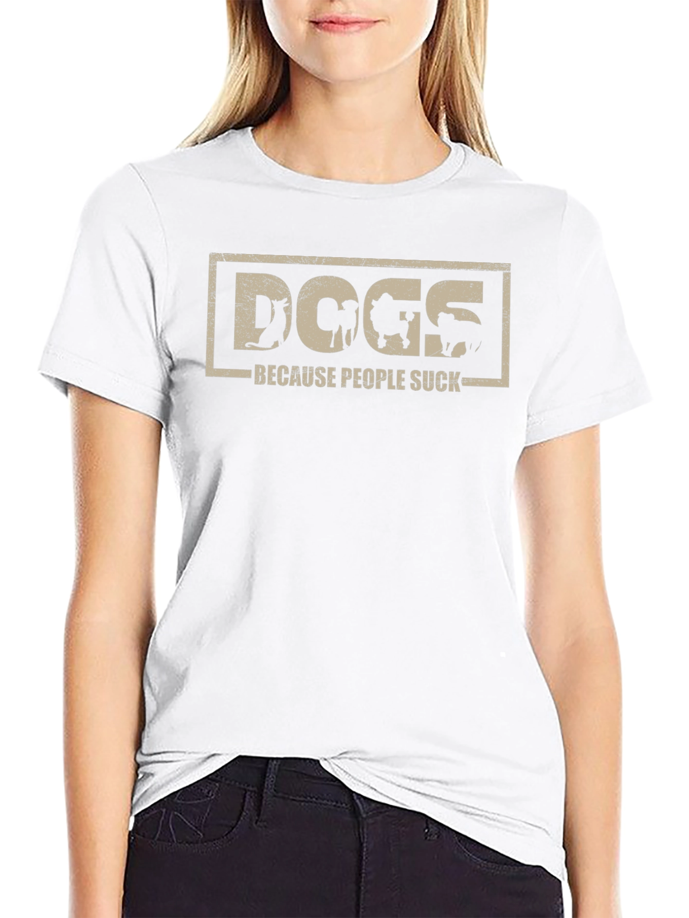 Dogs Because People Suck Tee