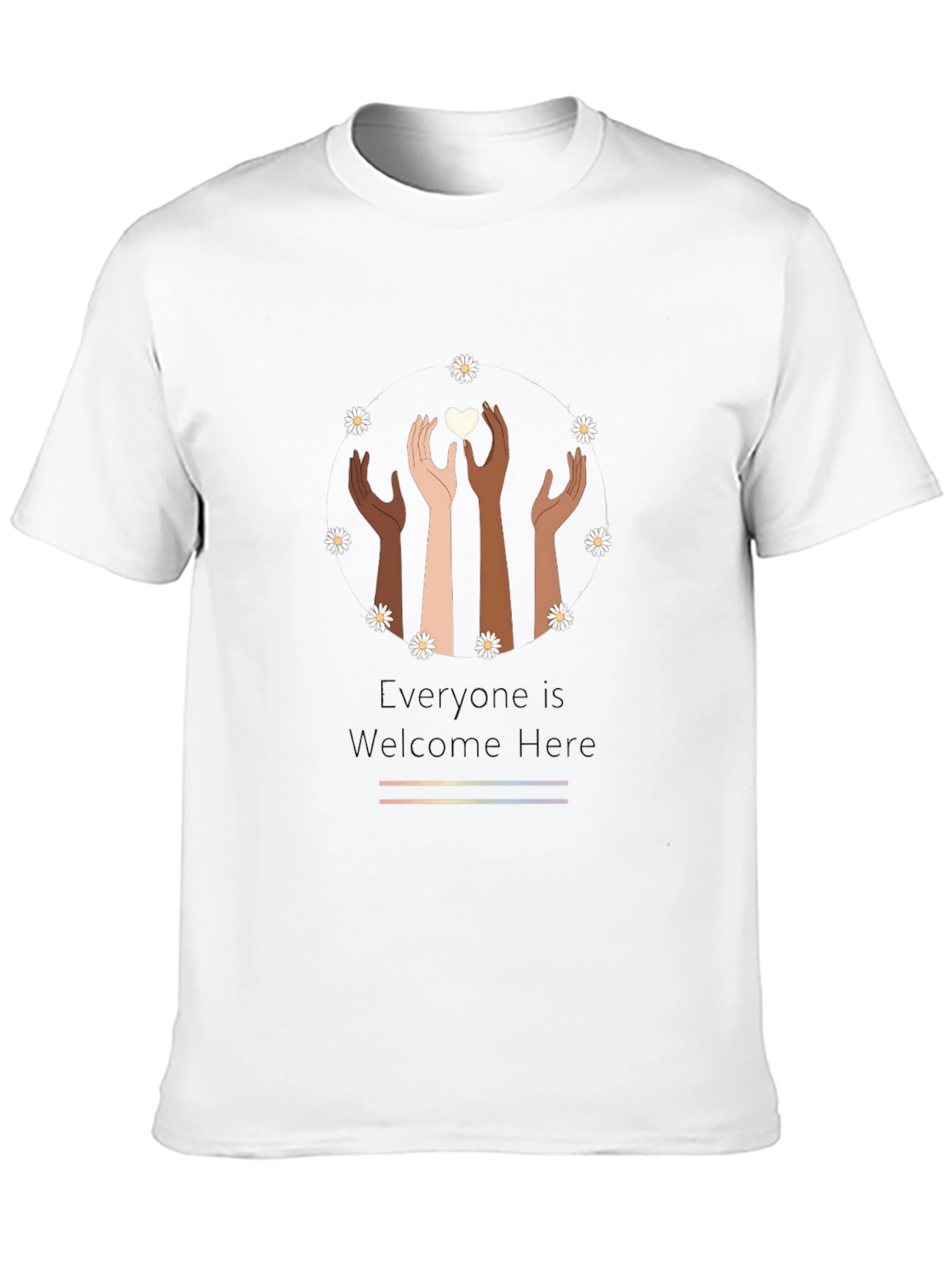 Inclusive Graphic Tee: Everyone is Welcome Here