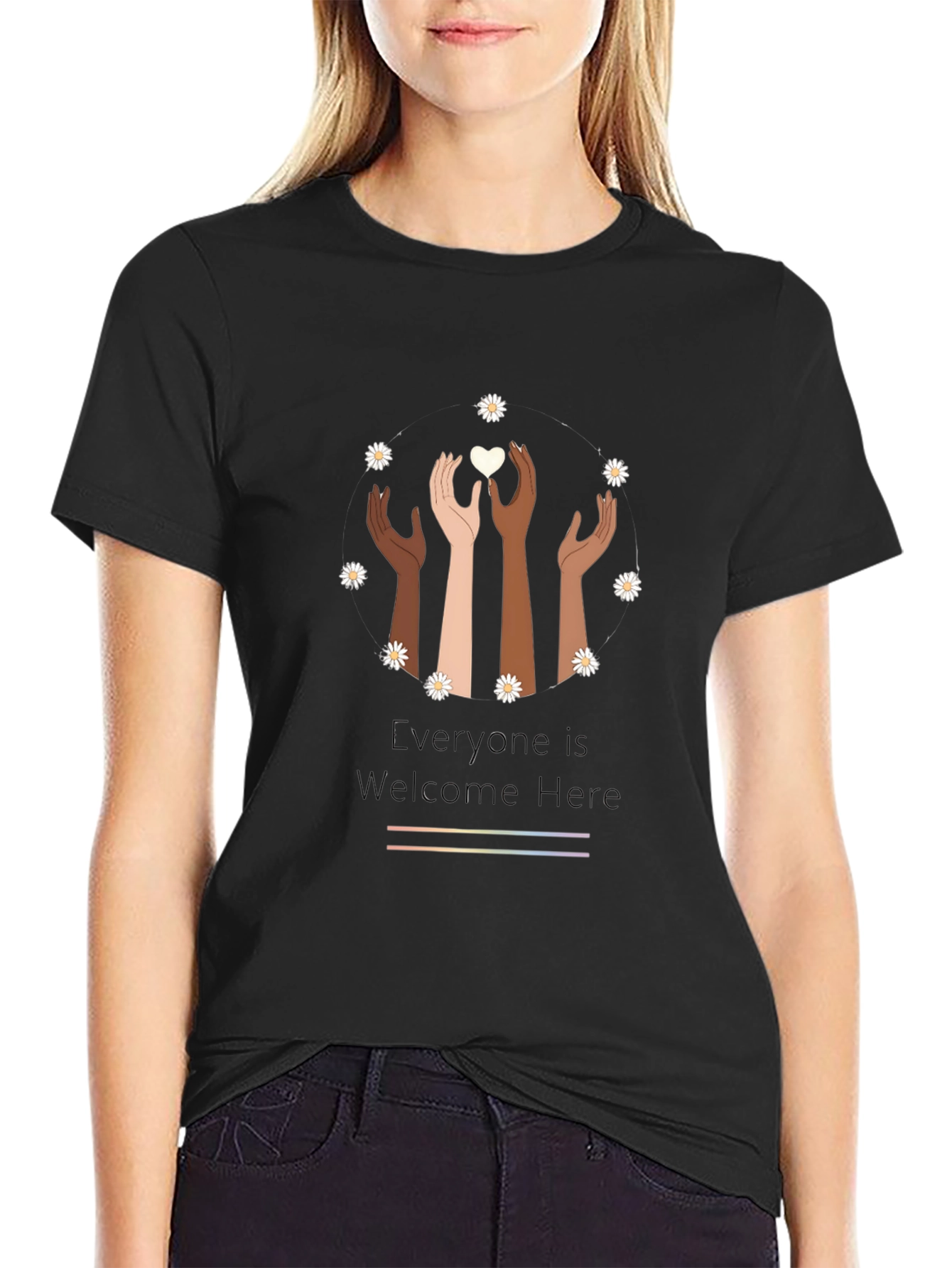 Inclusive Graphic Tee: Everyone is Welcome Here