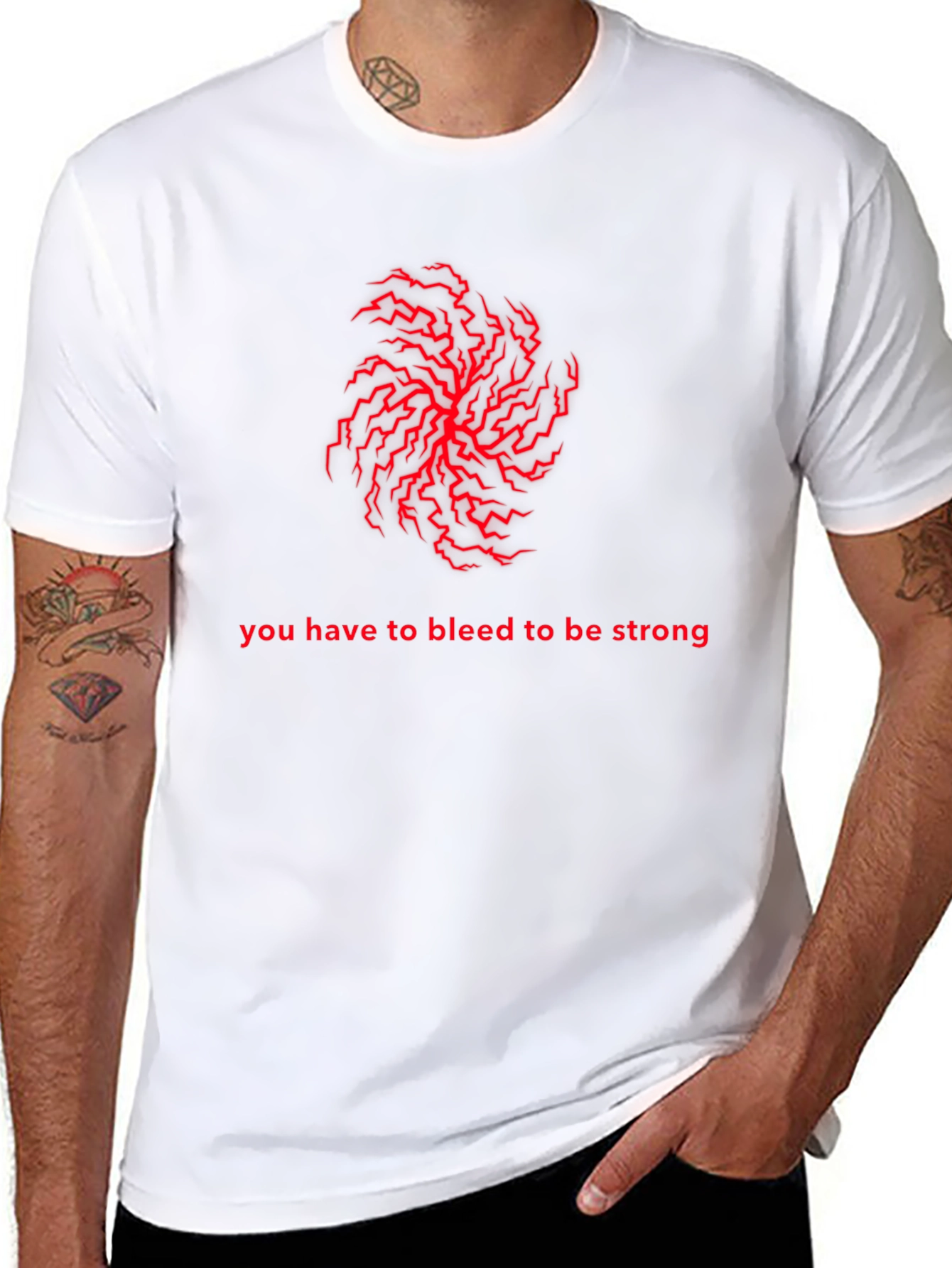 Bleed To Be Strong Graphic T-Shirt