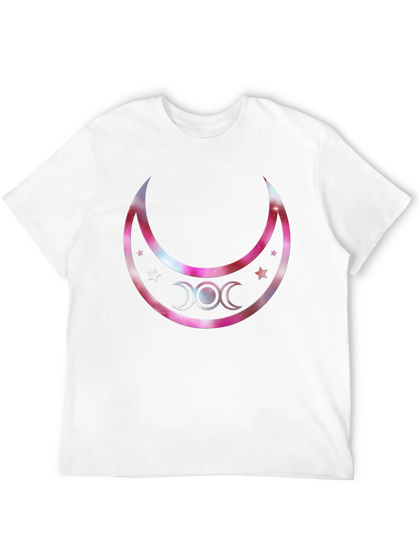 Triple Moon Goddess Graphic T-Shirt - Black