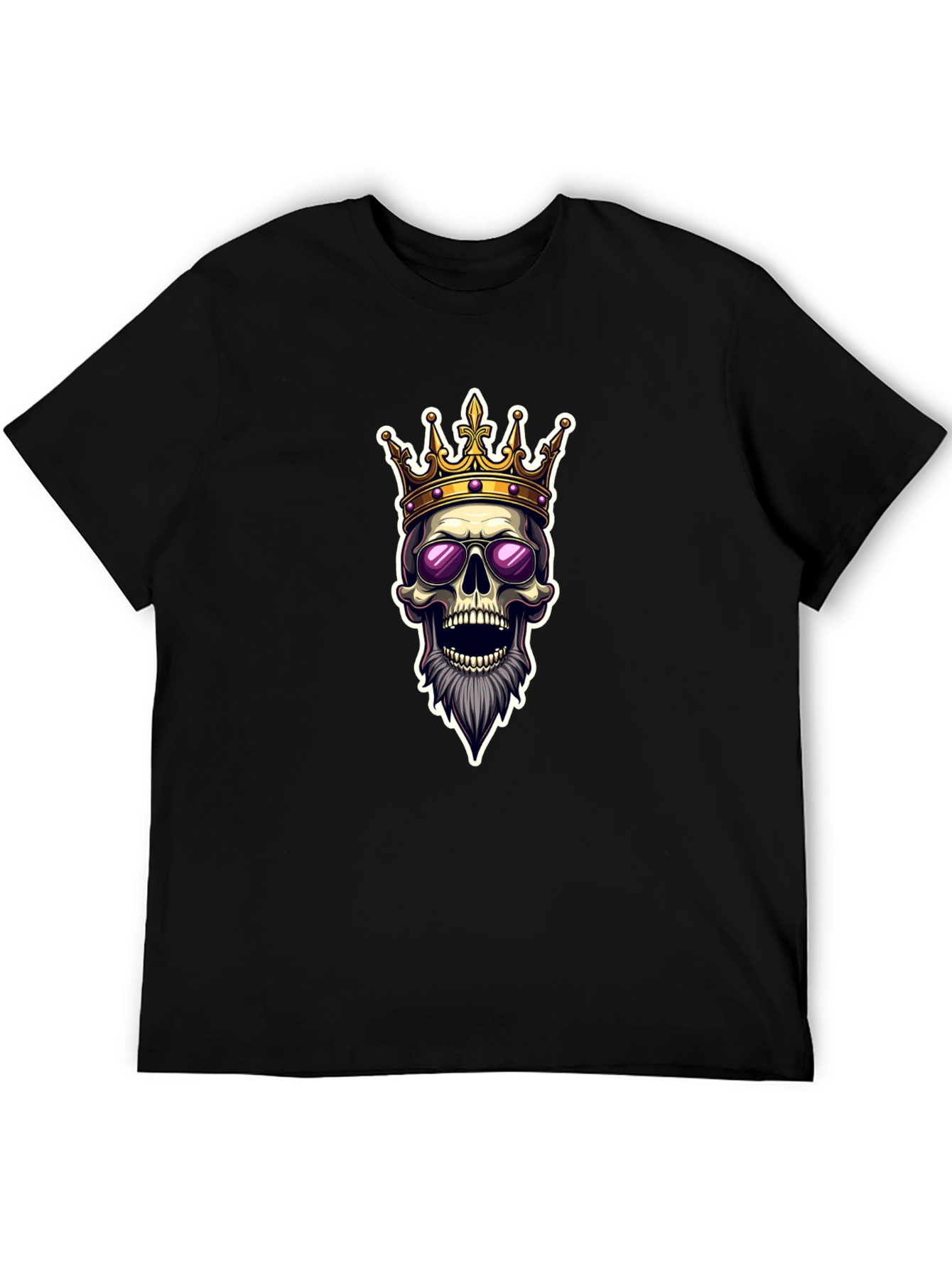 Skull King Graphic Tee - Black T-Shirt
