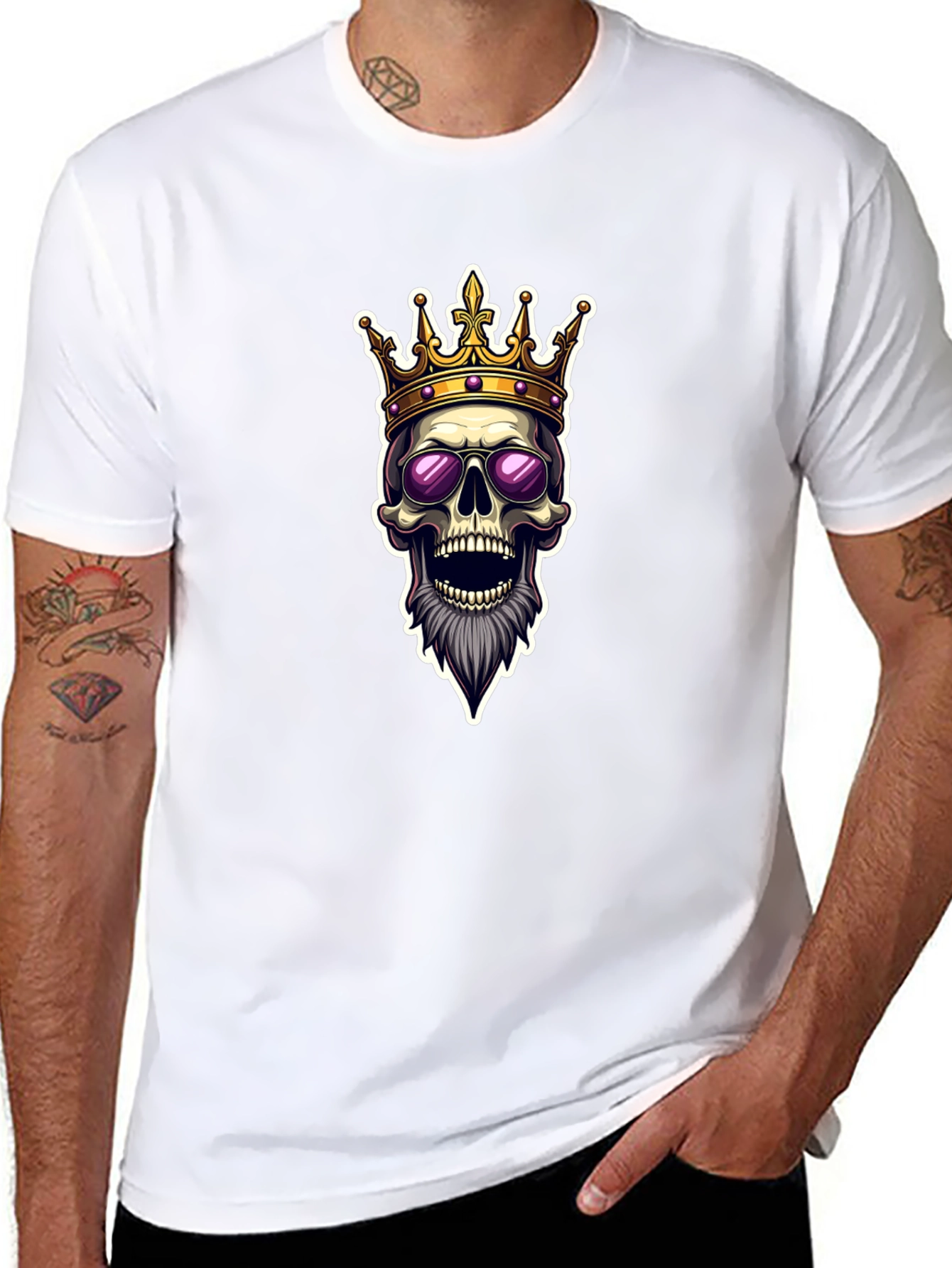Skull King Graphic Tee - Black T-Shirt