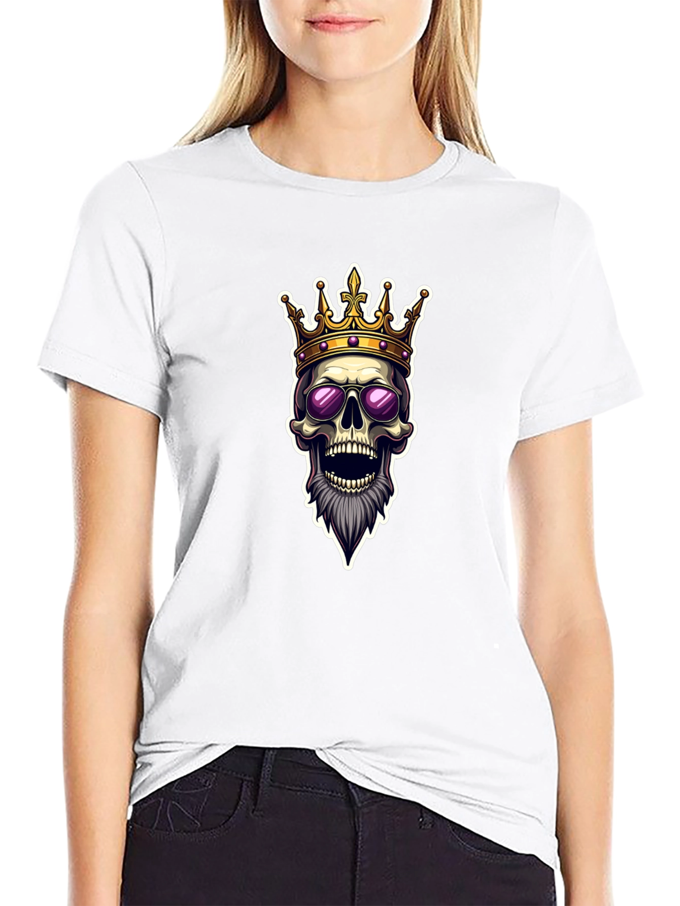 Skull King Graphic Tee - Black T-Shirt