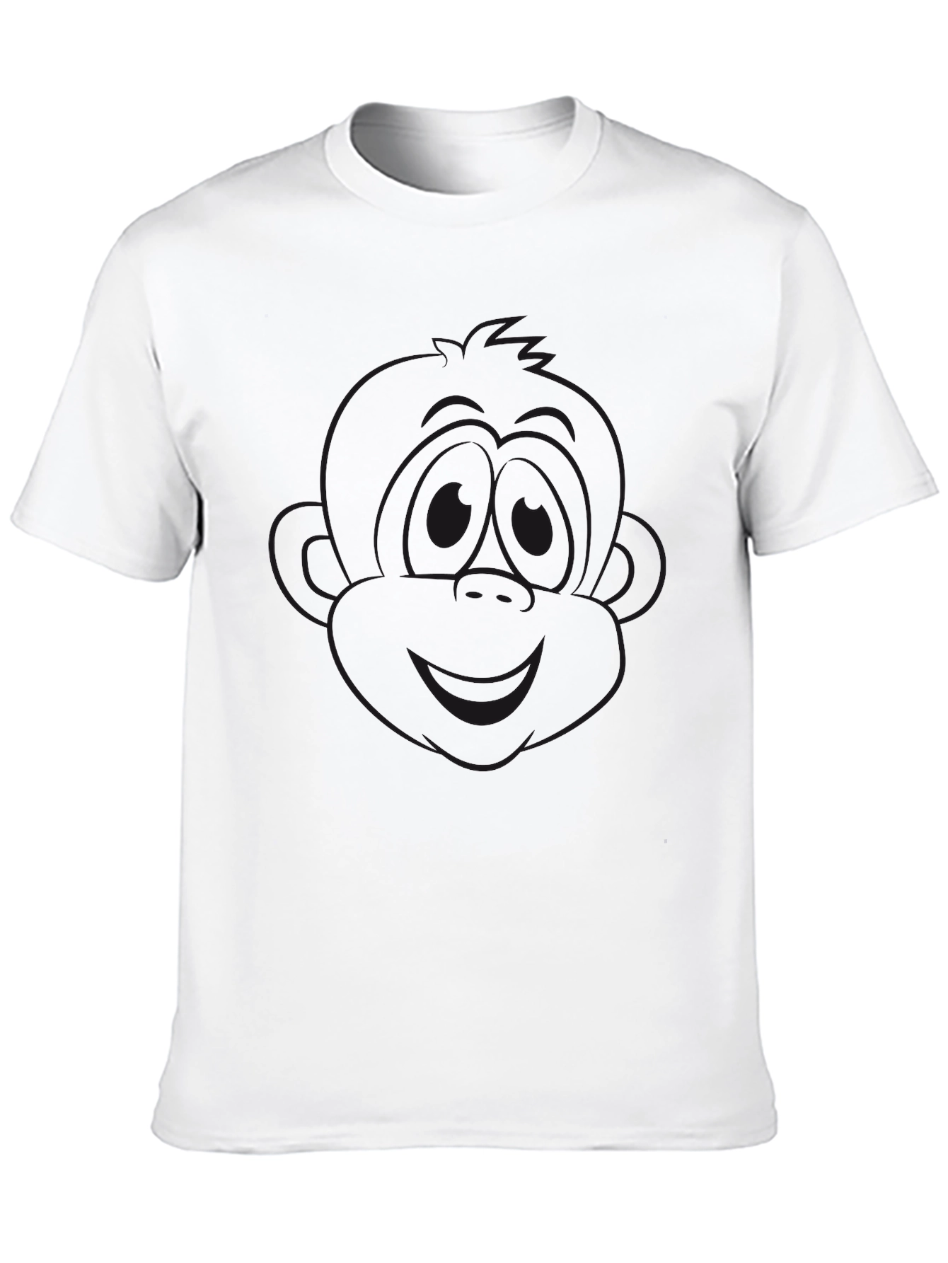 Mens Solid Black Crew Neck T-Shirt