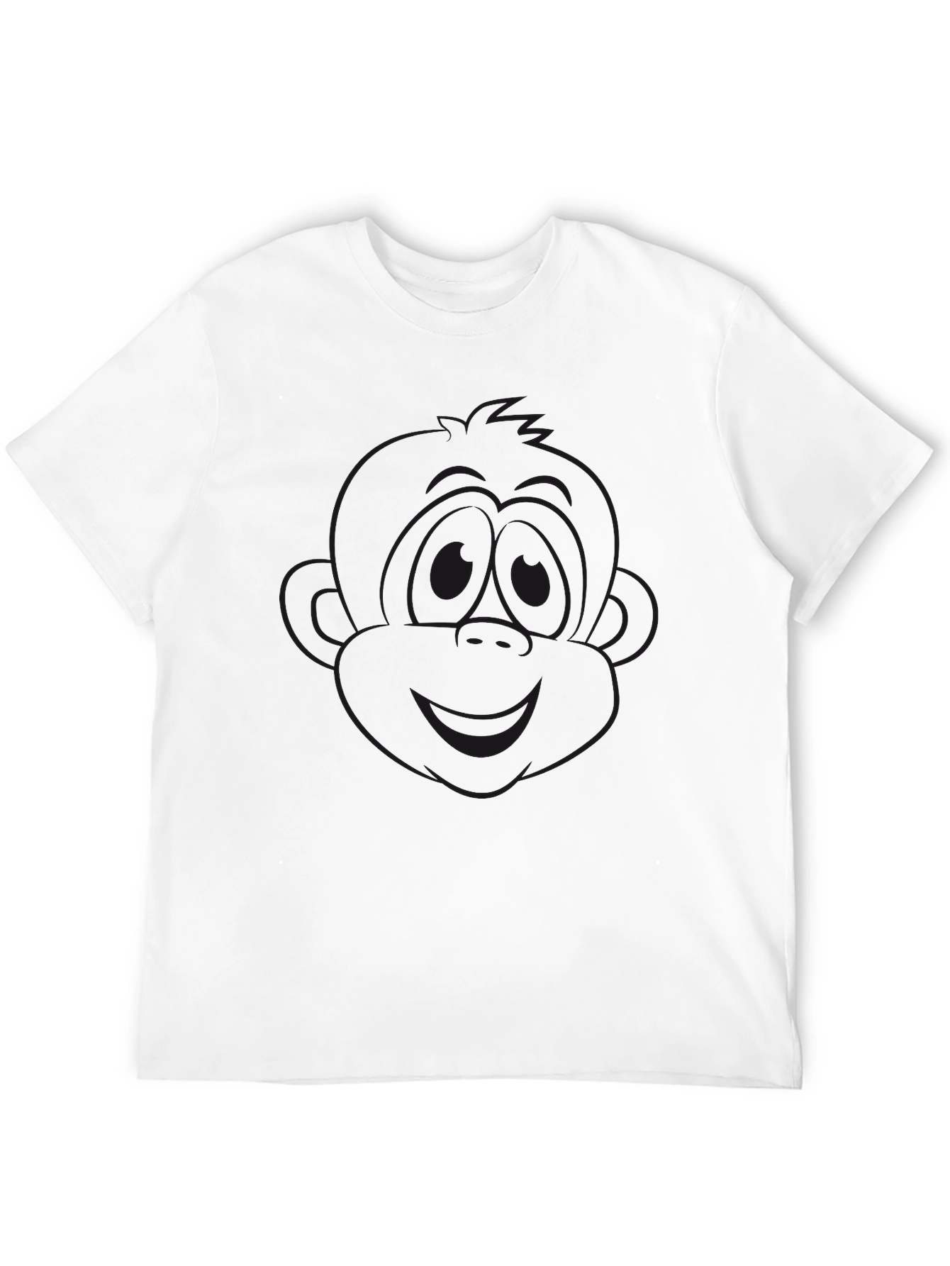 Mens Solid Black Crew Neck T-Shirt
