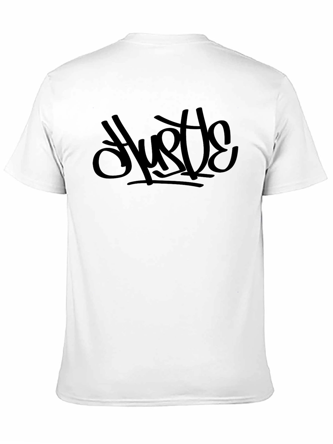 Black Hustle Graphic Tee - Mens Casual Shirt