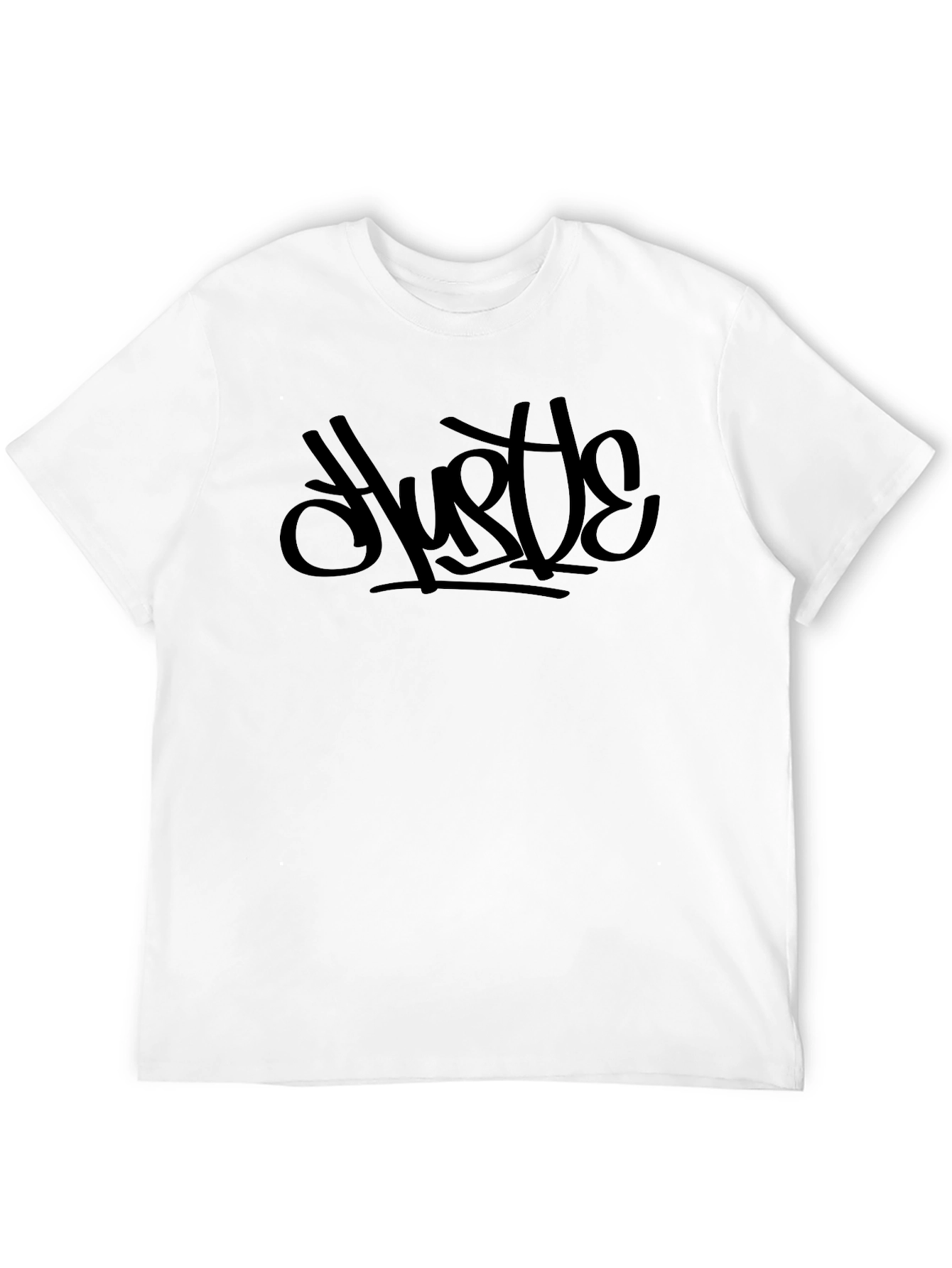 Black Hustle Graphic Tee - Mens Casual Shirt