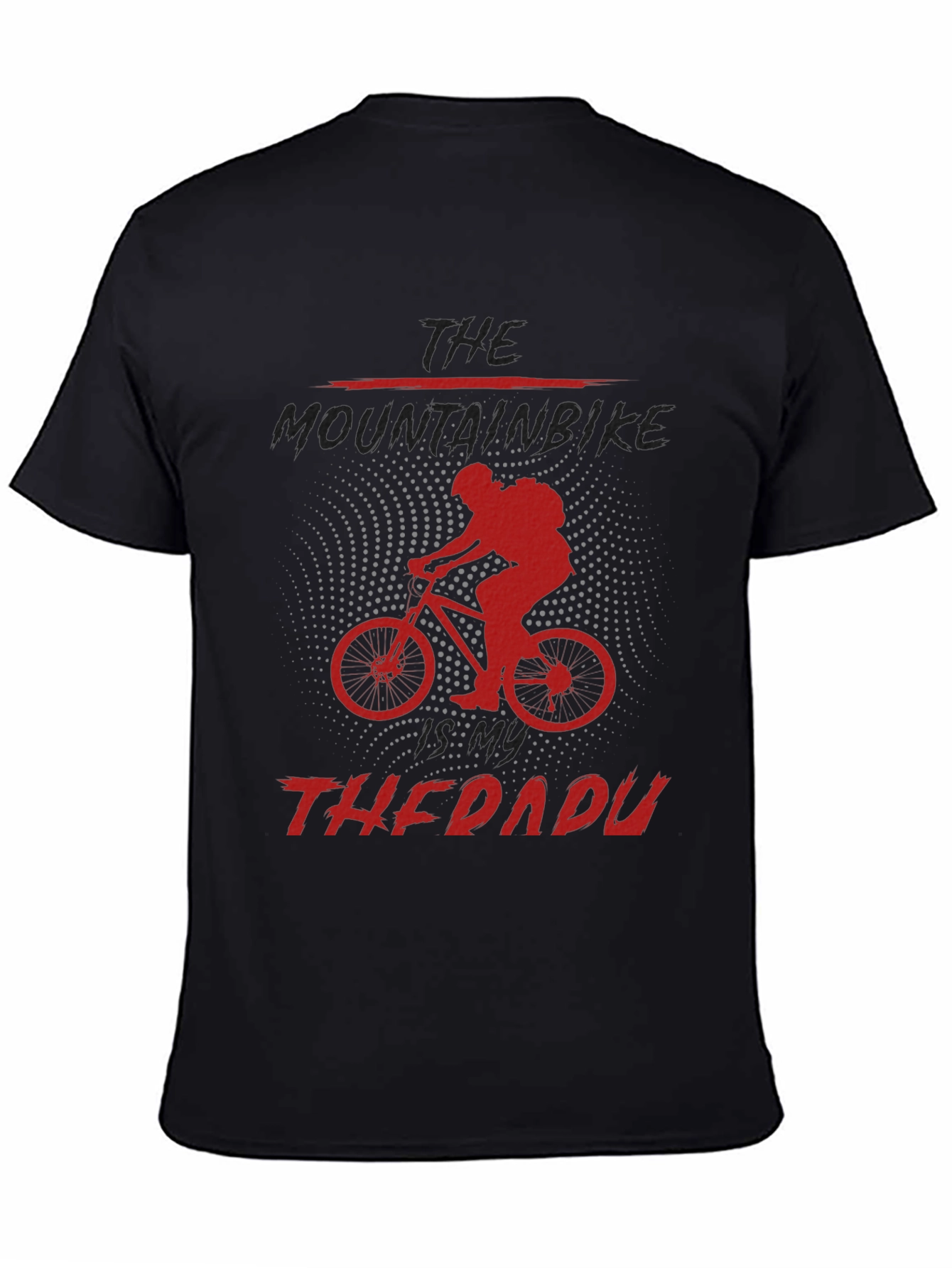 Mountain Bike Therapy Graphic Tee - Black