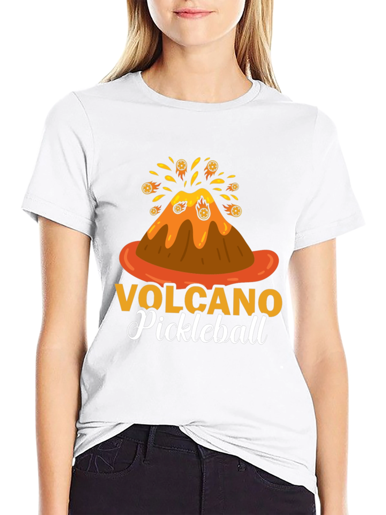 Volcano Pickleball Graphic Tee
