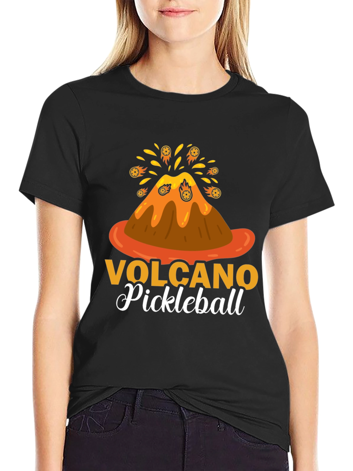 Volcano Pickleball Graphic Tee