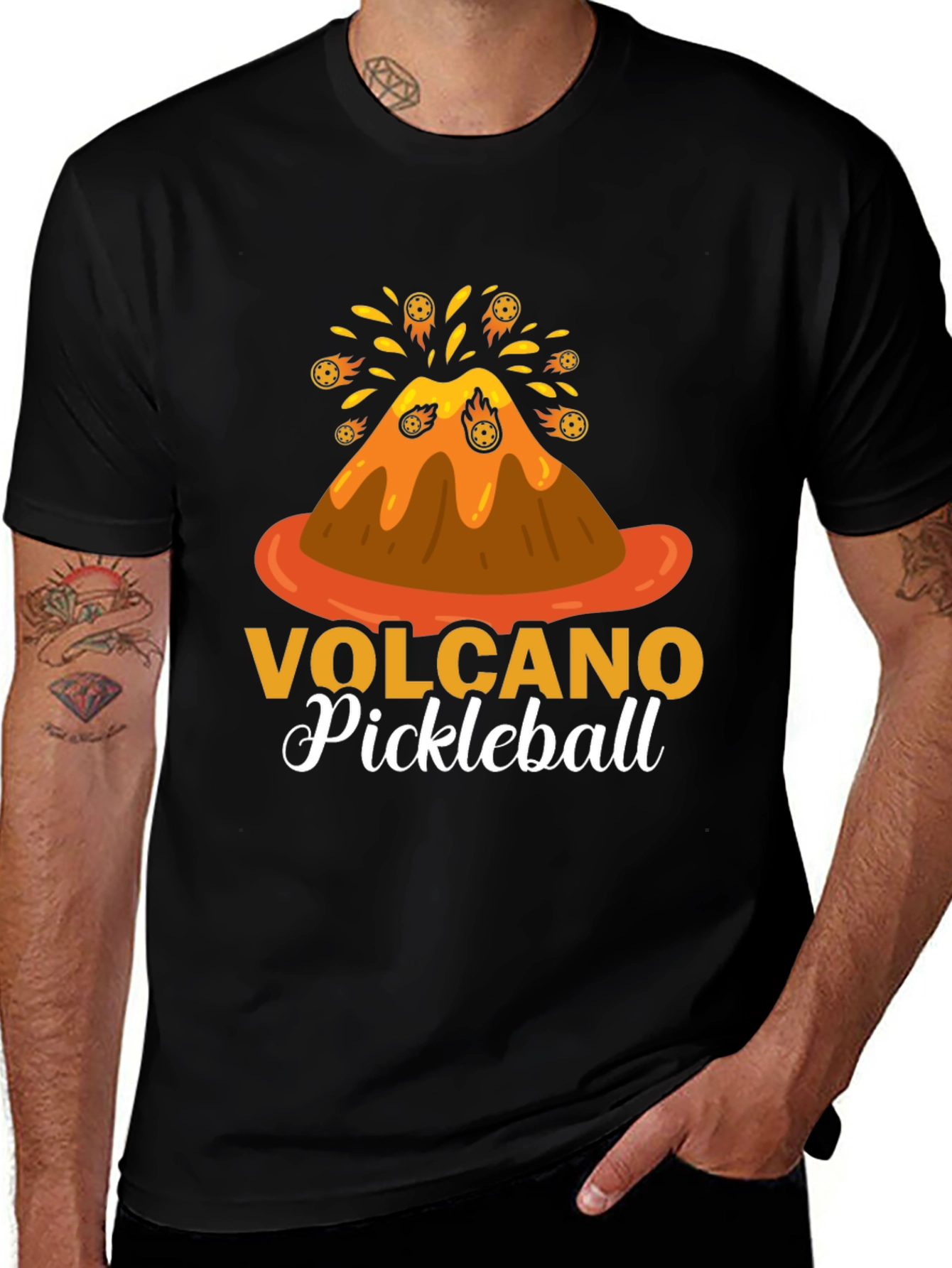 Volcano Pickleball Graphic Tee