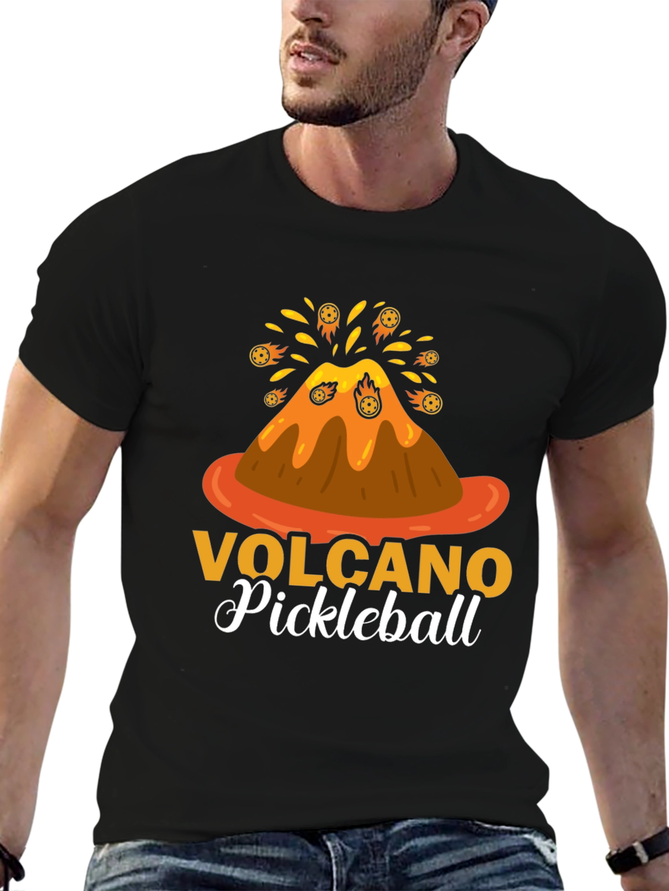 Volcano Pickleball Graphic Tee
