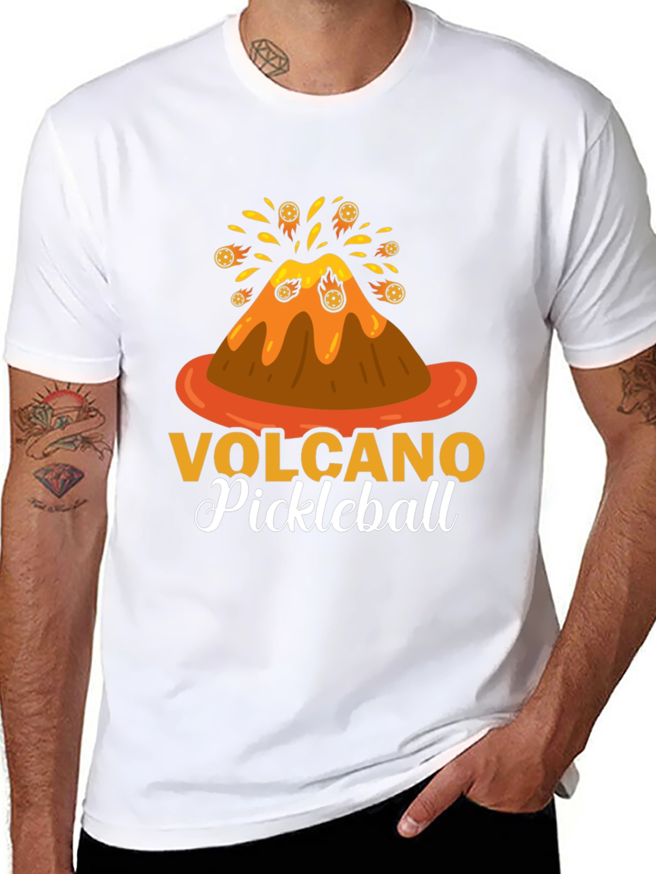 Volcano Pickleball Graphic Tee