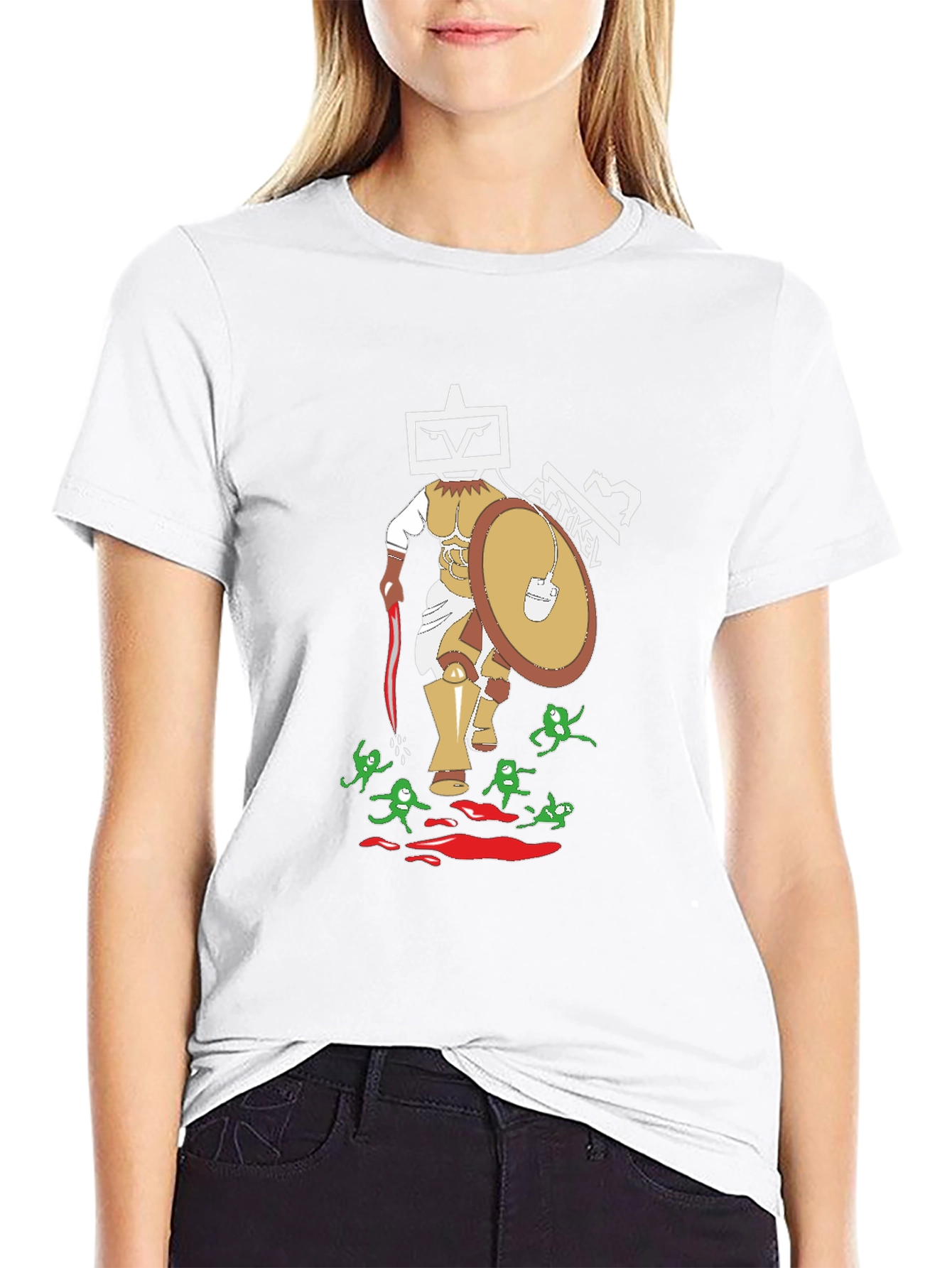 Artikel Robot Gladiator Graphic T-Shirt - Black