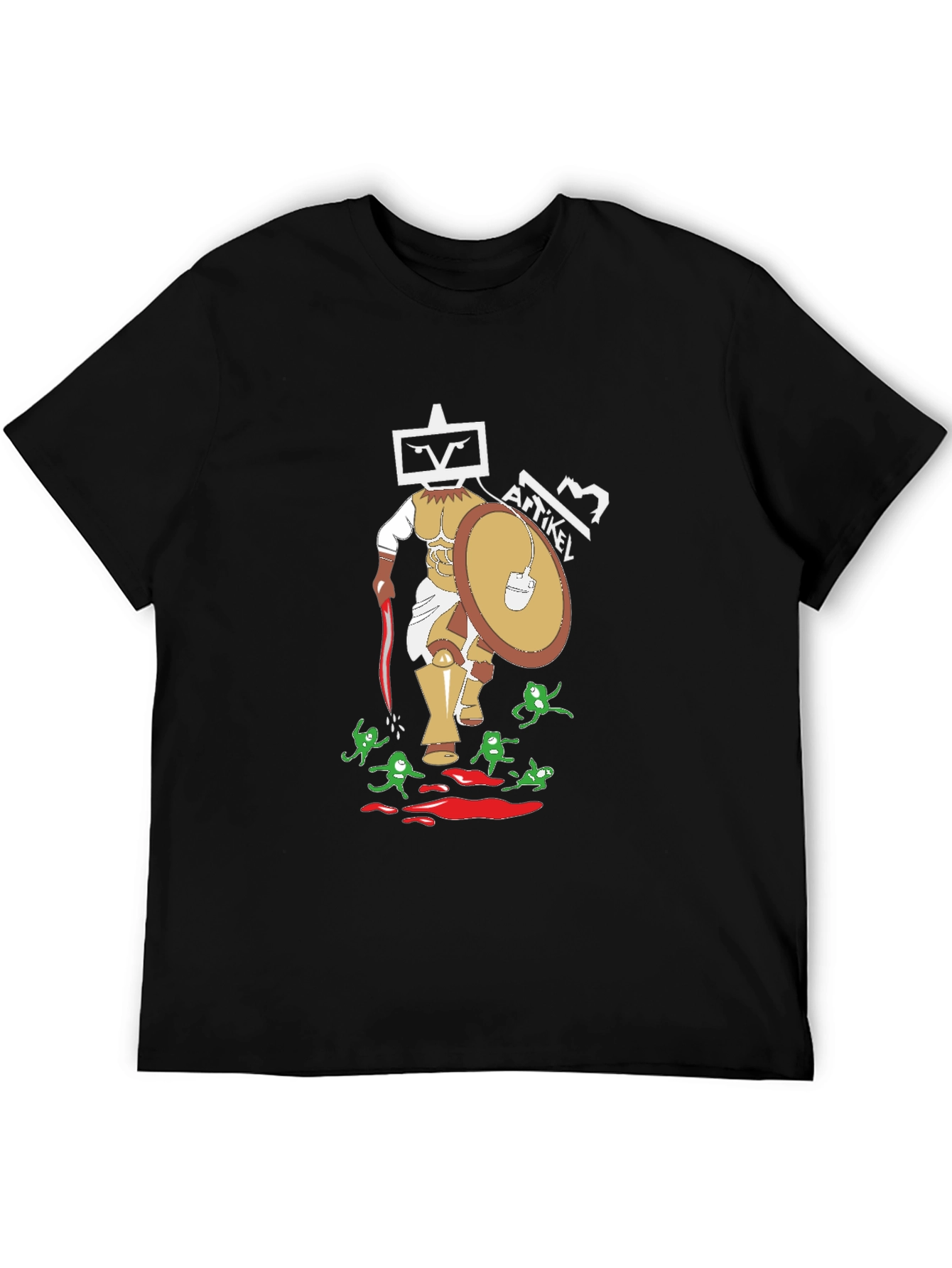 Artikel Robot Gladiator Graphic T-Shirt - Black