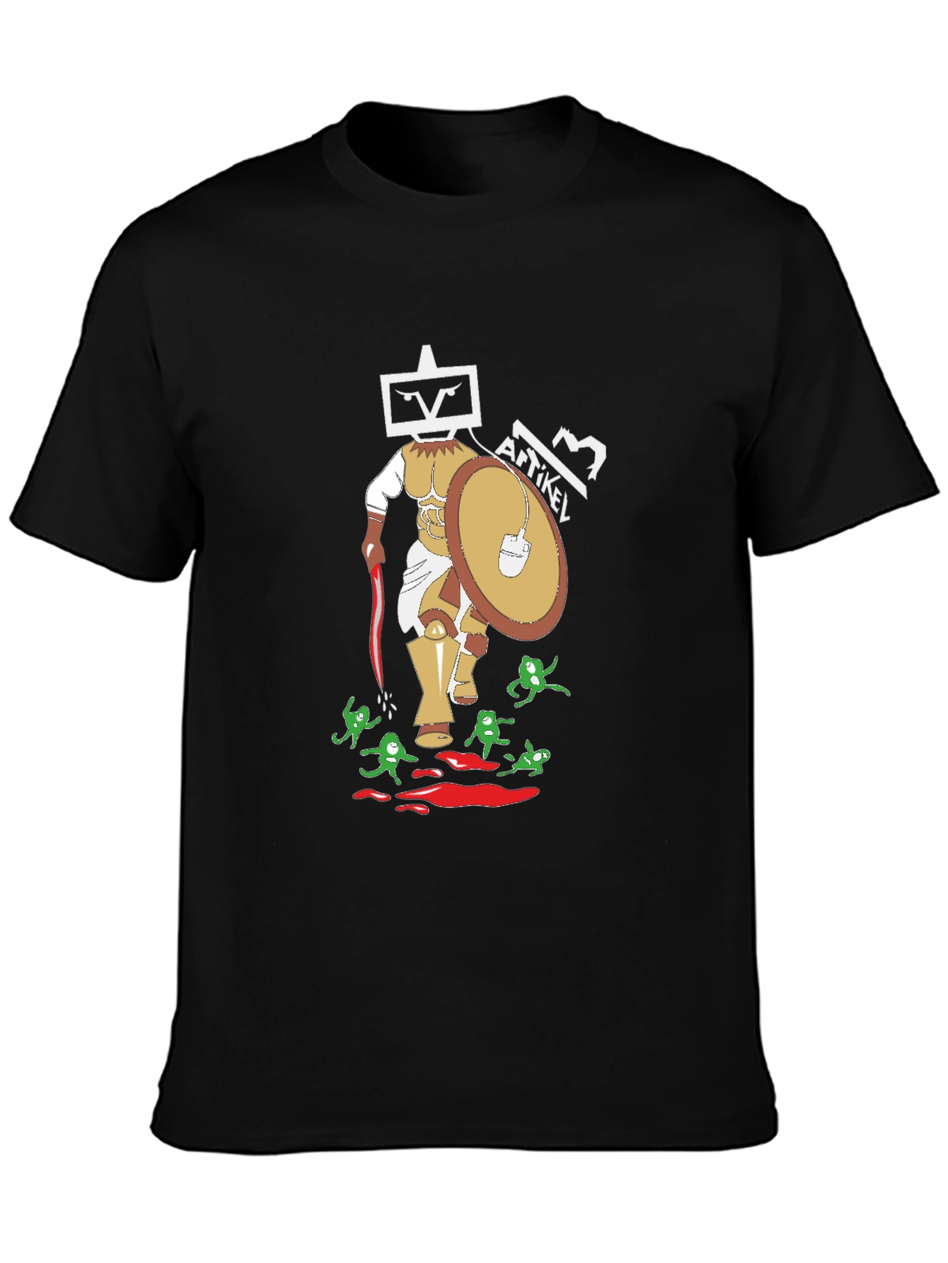 Artikel Robot Gladiator Graphic T-Shirt - Black