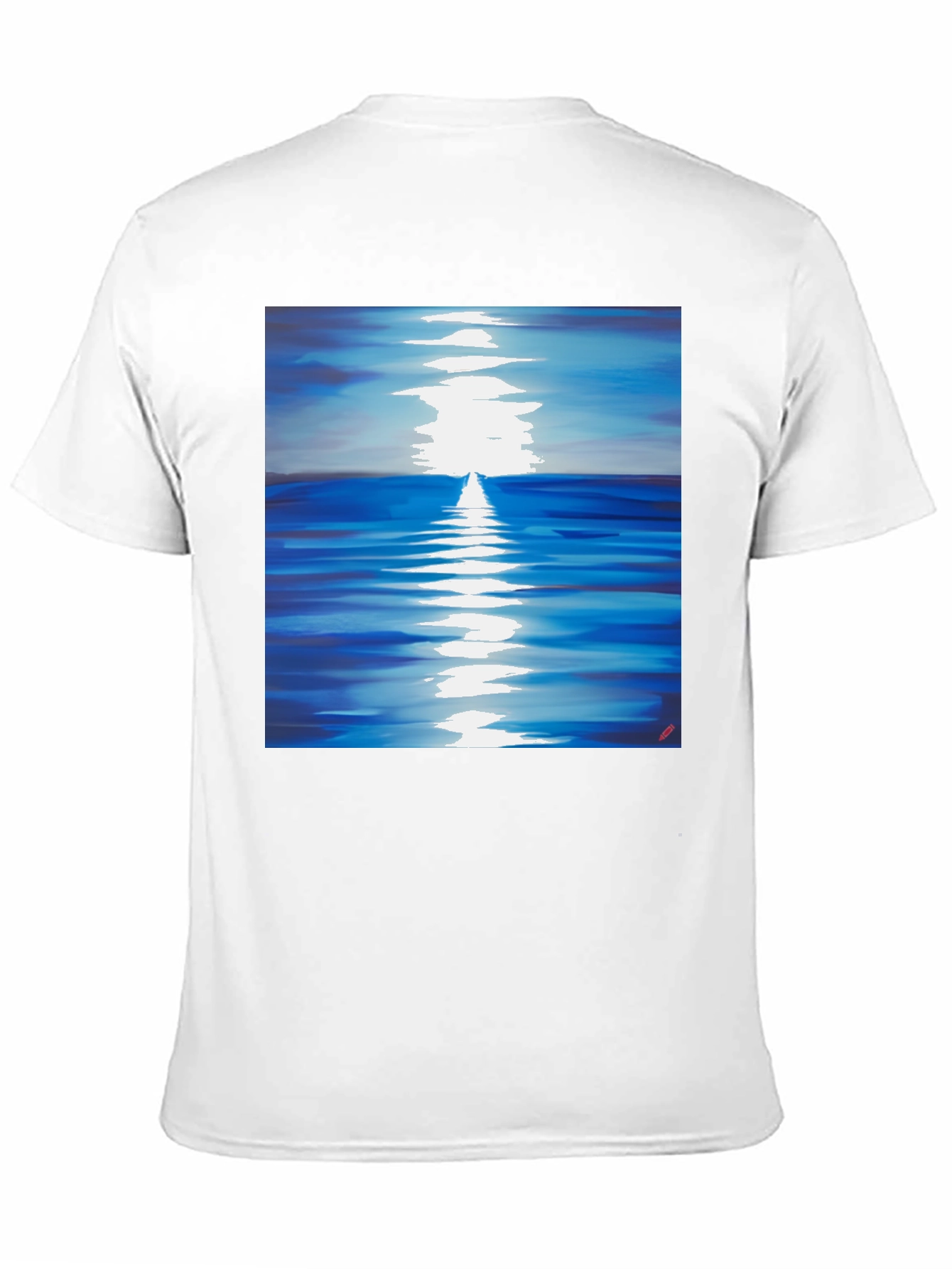 Ocean Reflection Graphic Tee - Black Unisex T-Shirt
