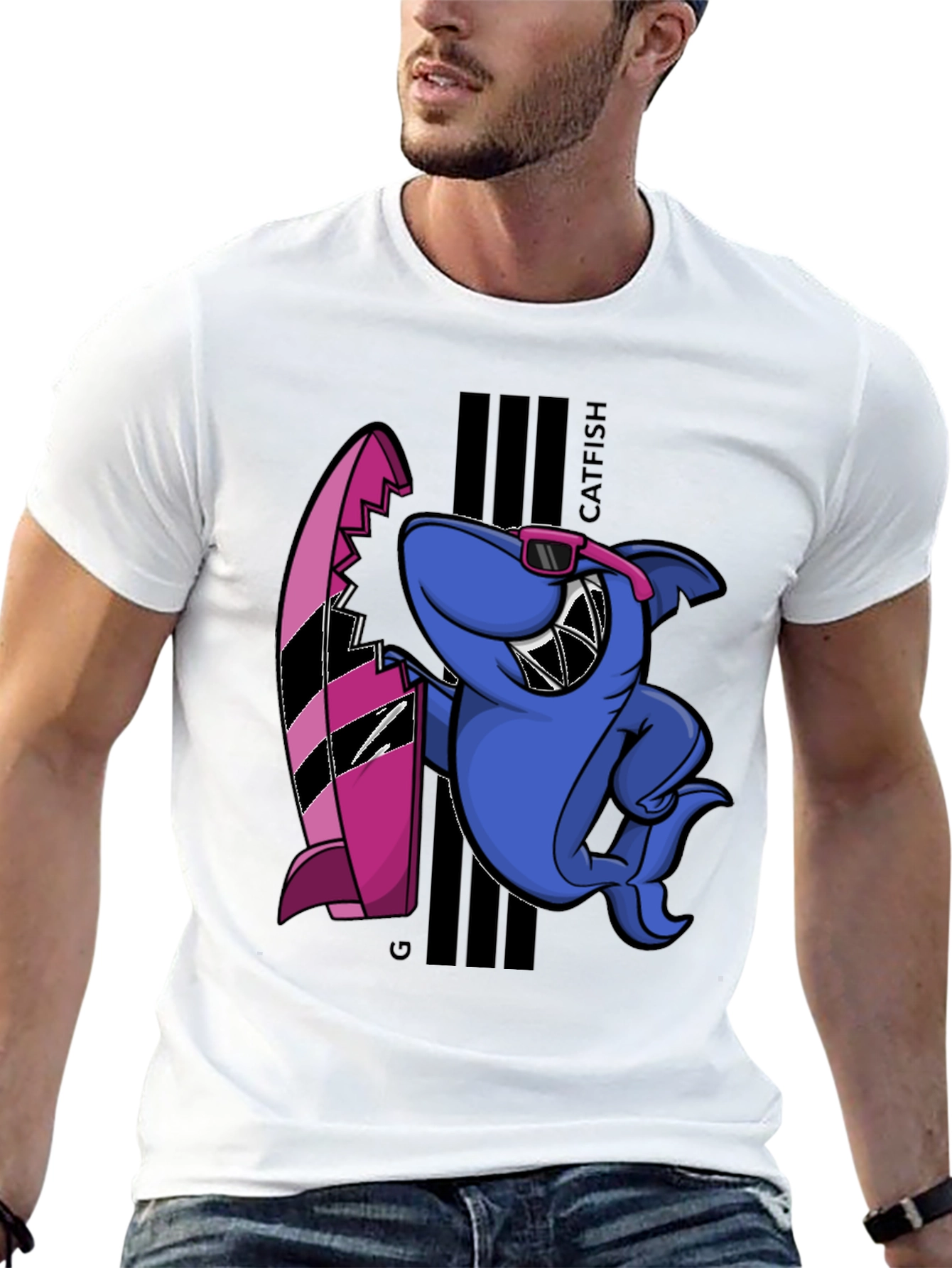 Cool Catfish Surf T-Shirt
