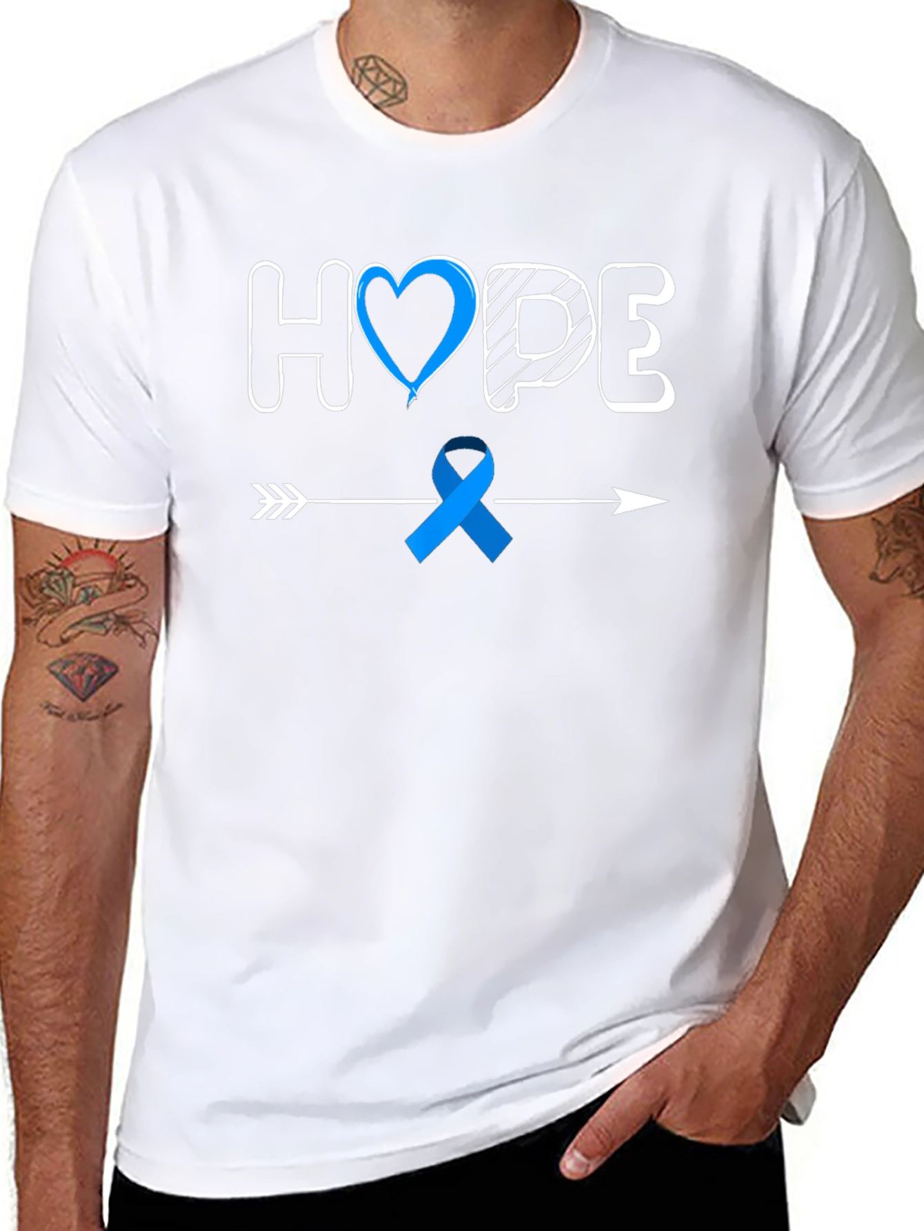 HOPE Awareness Tee - Mens Black T-Shirt