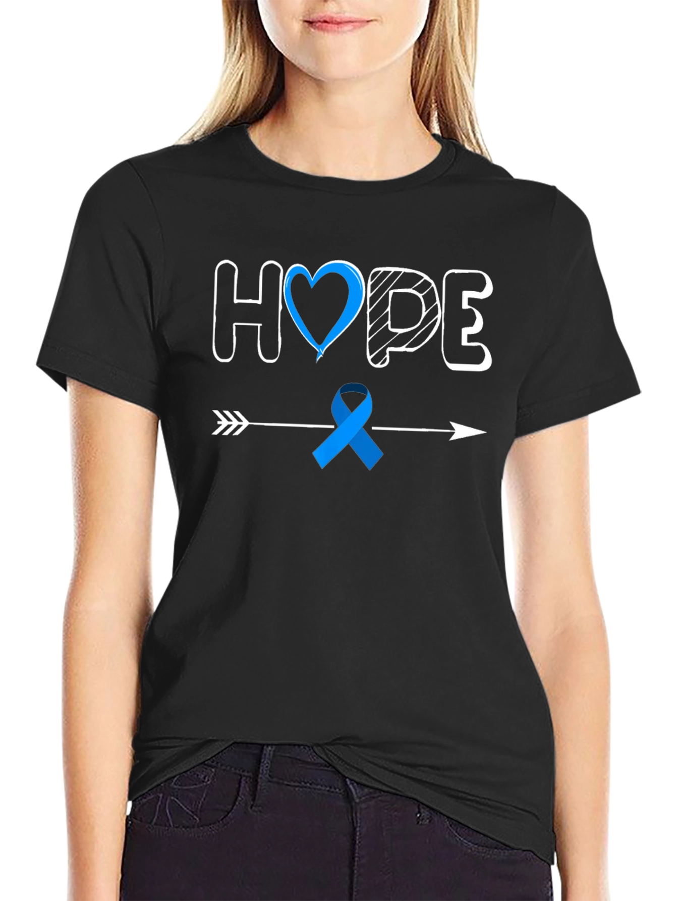 HOPE Awareness Tee - Mens Black T-Shirt
