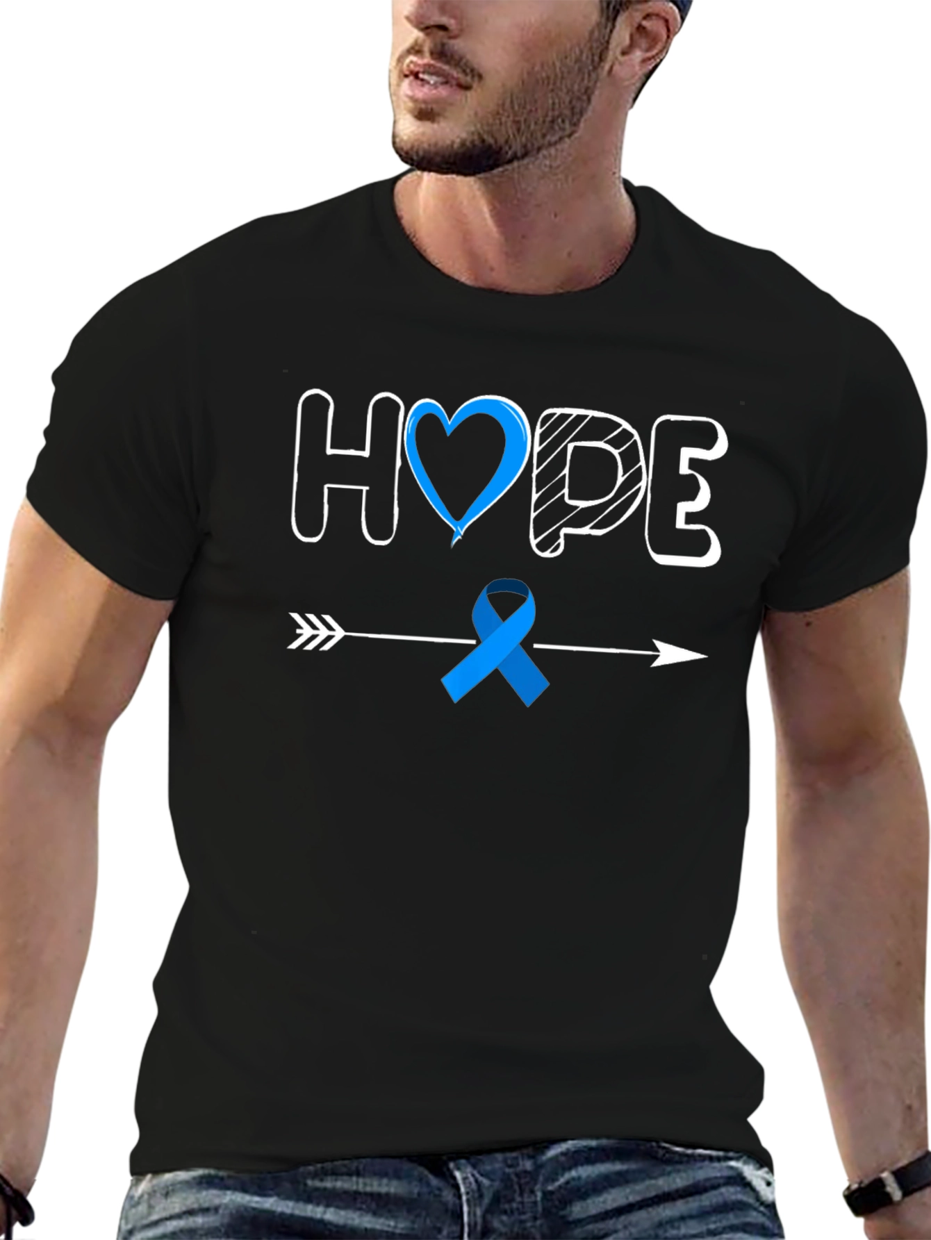 HOPE Awareness Tee - Mens Black T-Shirt