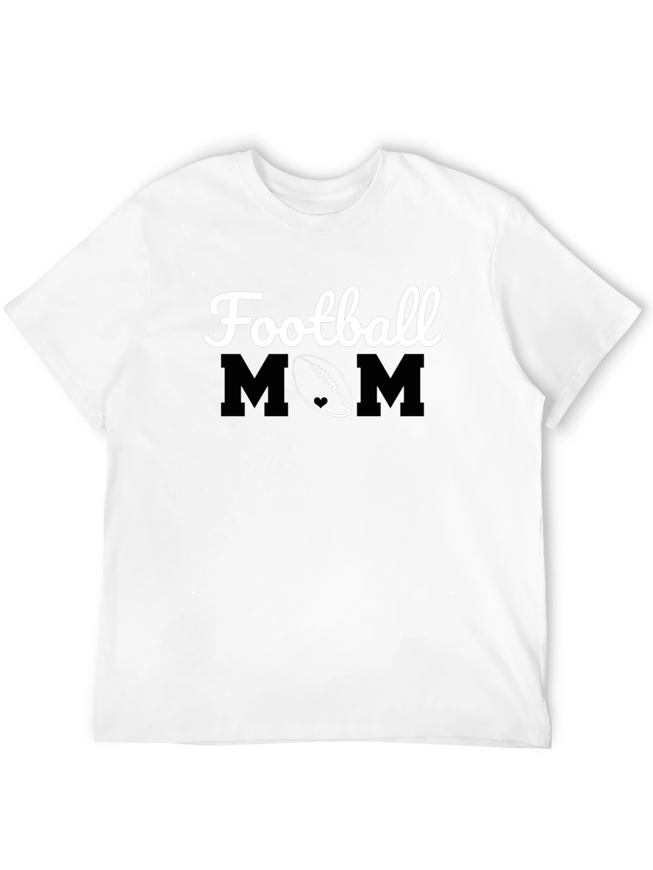 Football Mom Graphic T-Shirt - Black