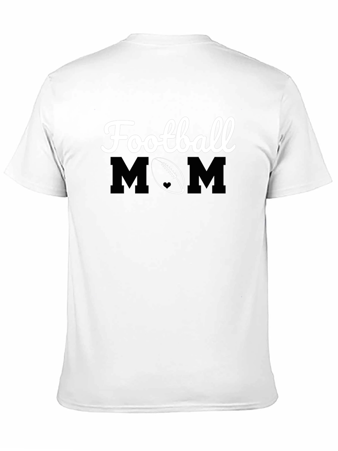 Football Mom Graphic T-Shirt - Black
