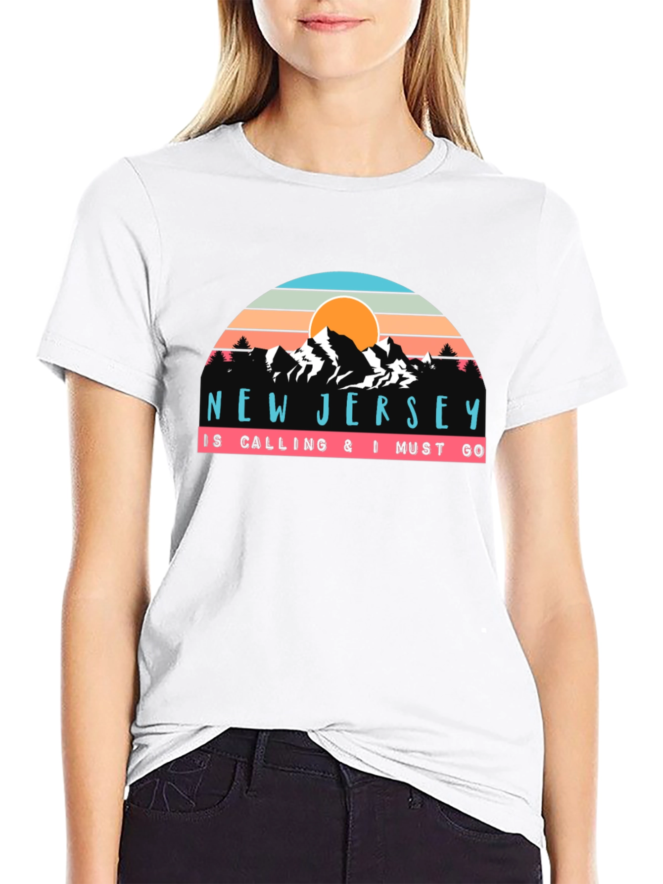 New Jersey Calling Graphic T-Shirt