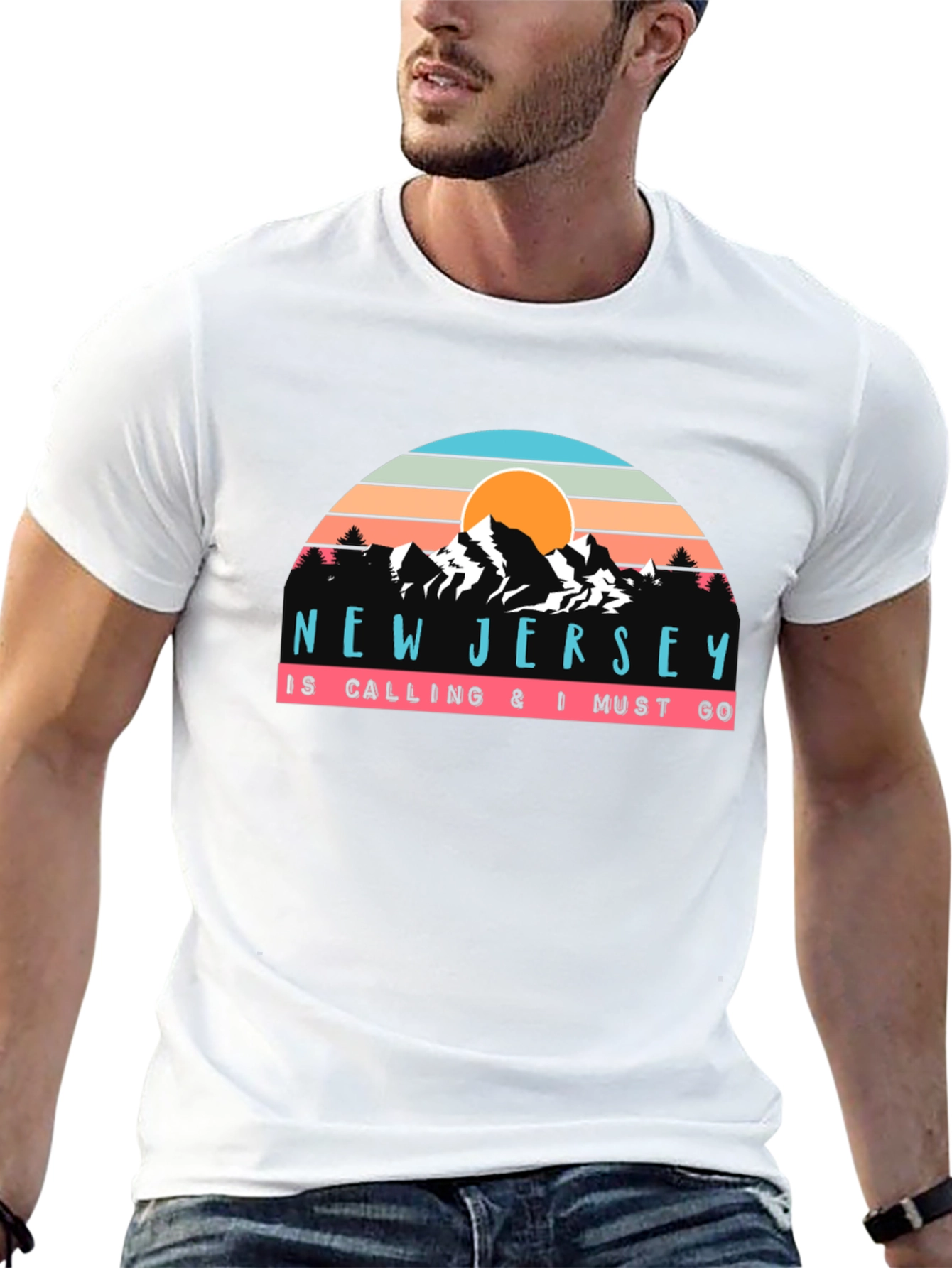 New Jersey Calling Graphic T-Shirt