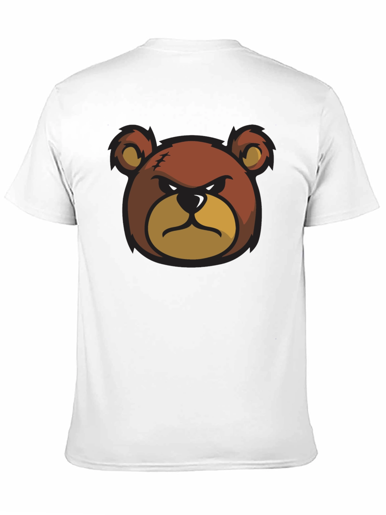 Angry Bear Graphic Black T-Shirt