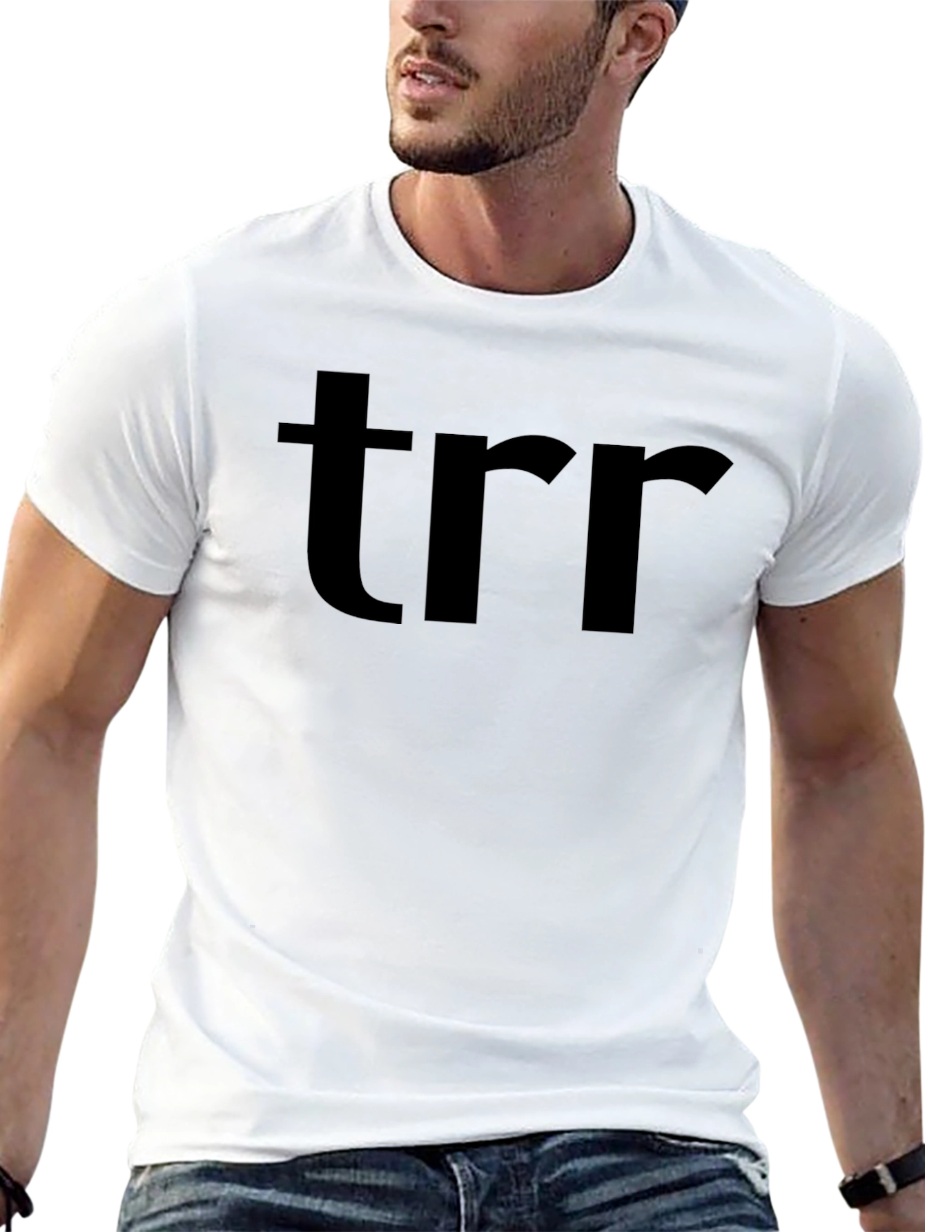 TRRR Graphic T-Shirt - Classic Fit Black Tee