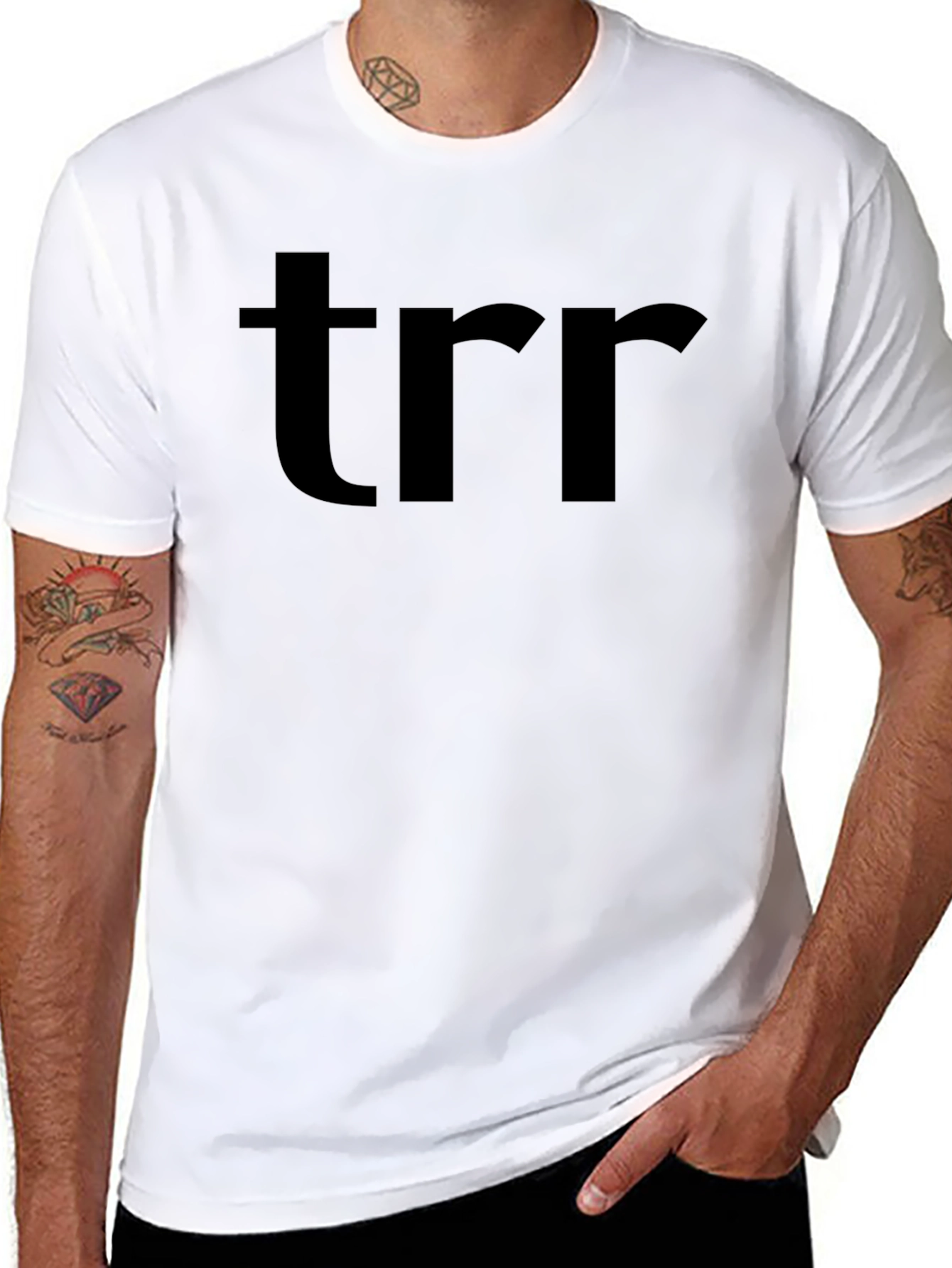 TRRR Graphic T-Shirt - Classic Fit Black Tee