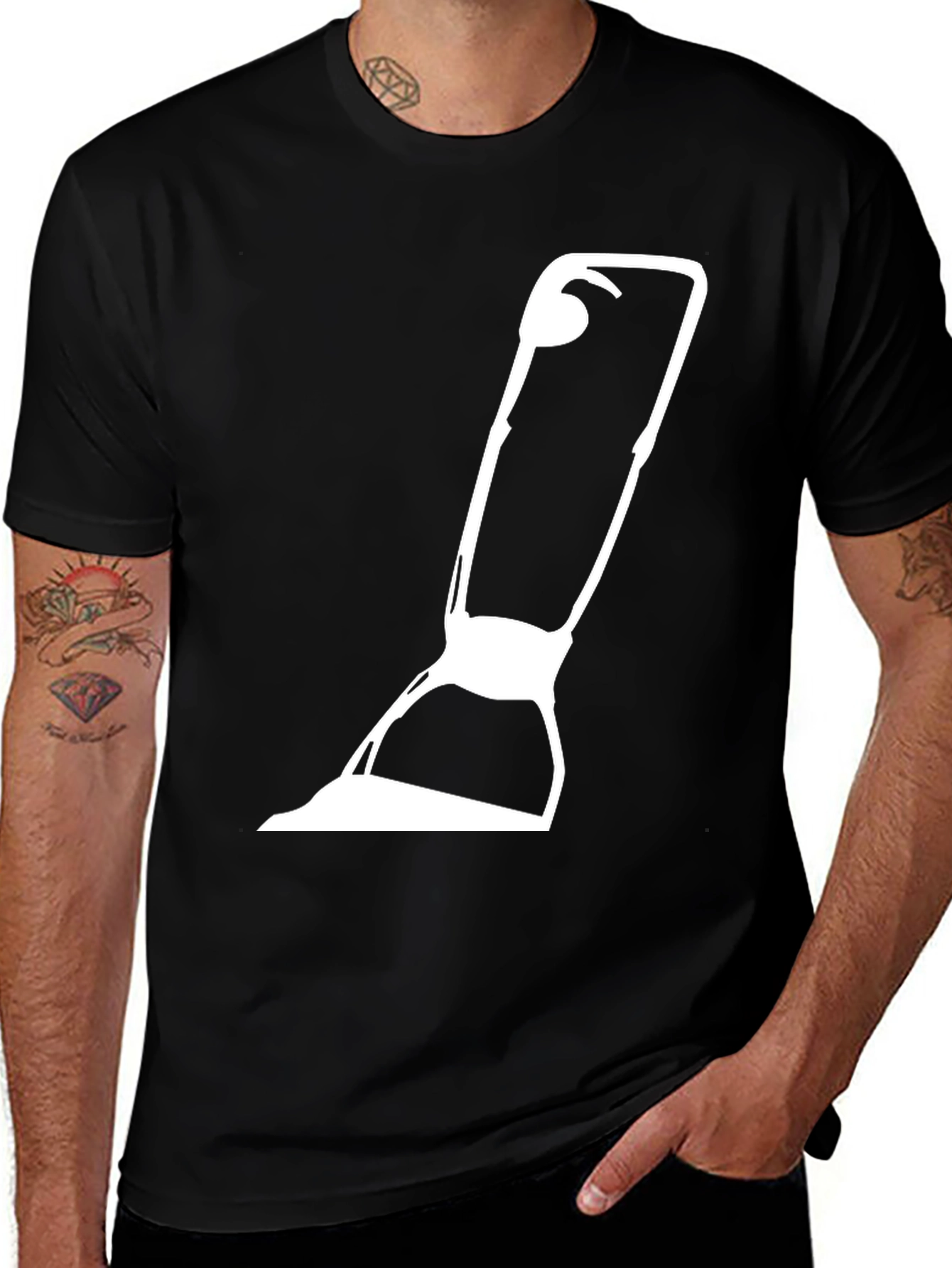 Modernist Squeegee Graphic Tee - Black