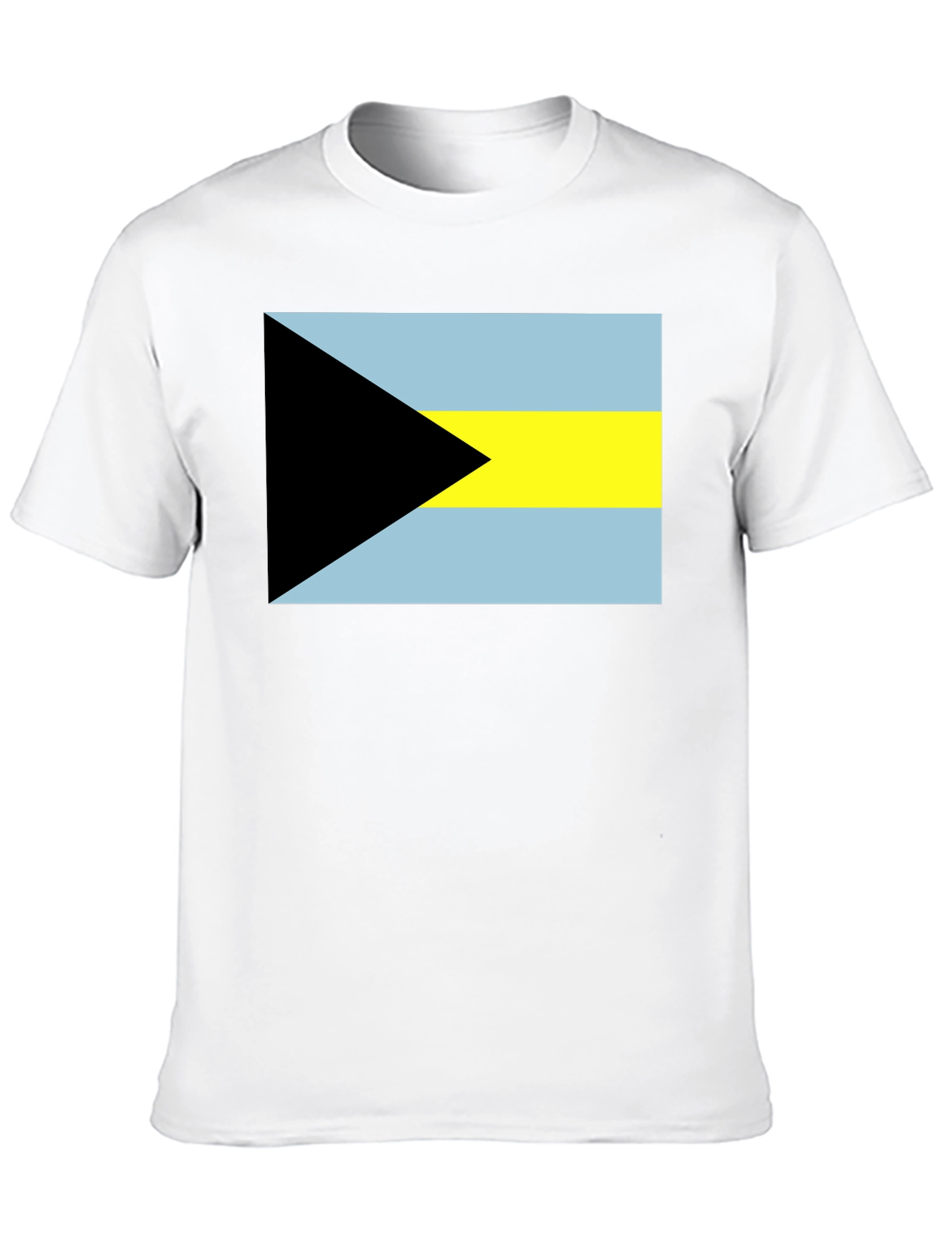 Bahamas Flag T-Shirt - Black Graphic Tee