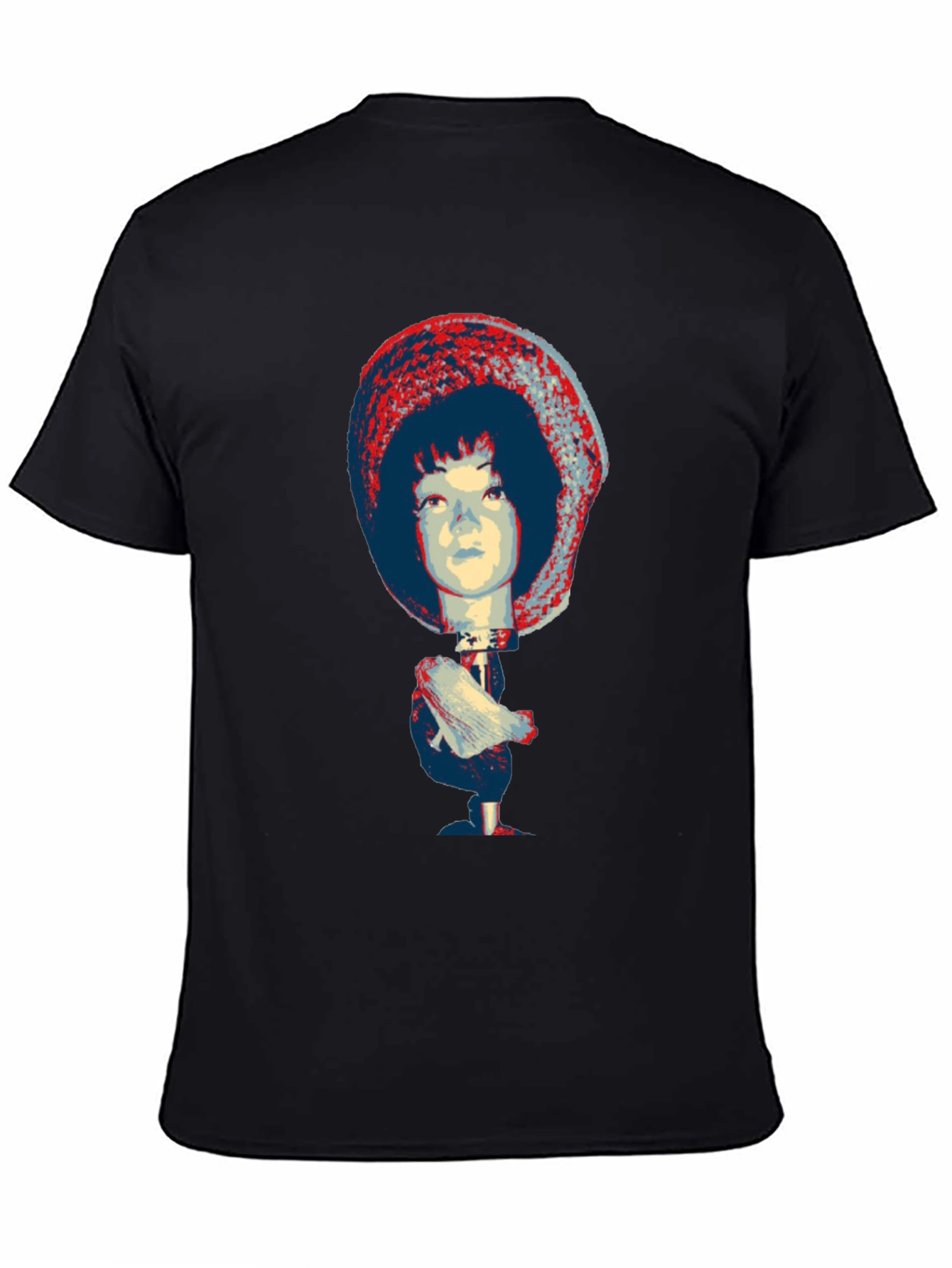 Unique Graphic Tee - Abstract Doll Print