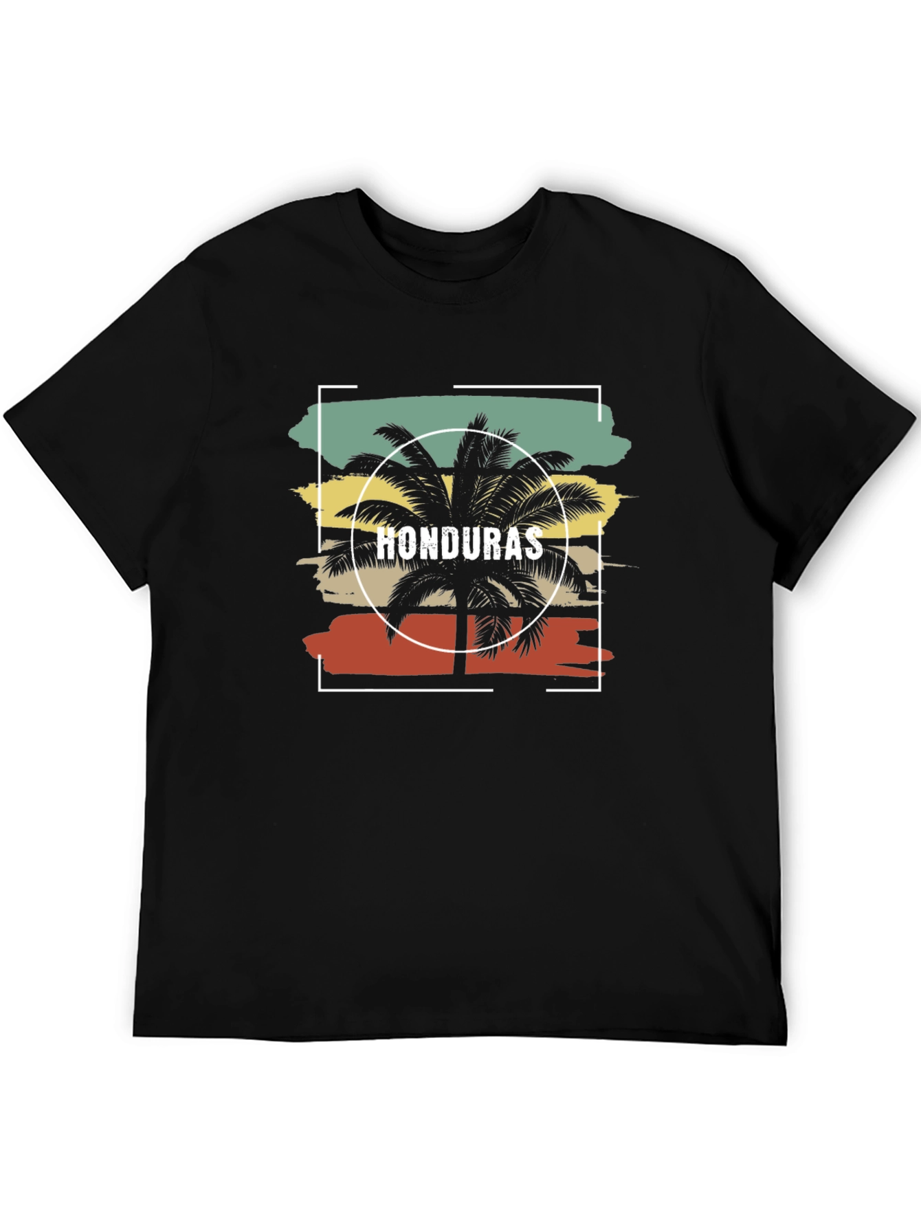 Honduras Palm Tree Graphic Tee - Tropical Vacation Shirt