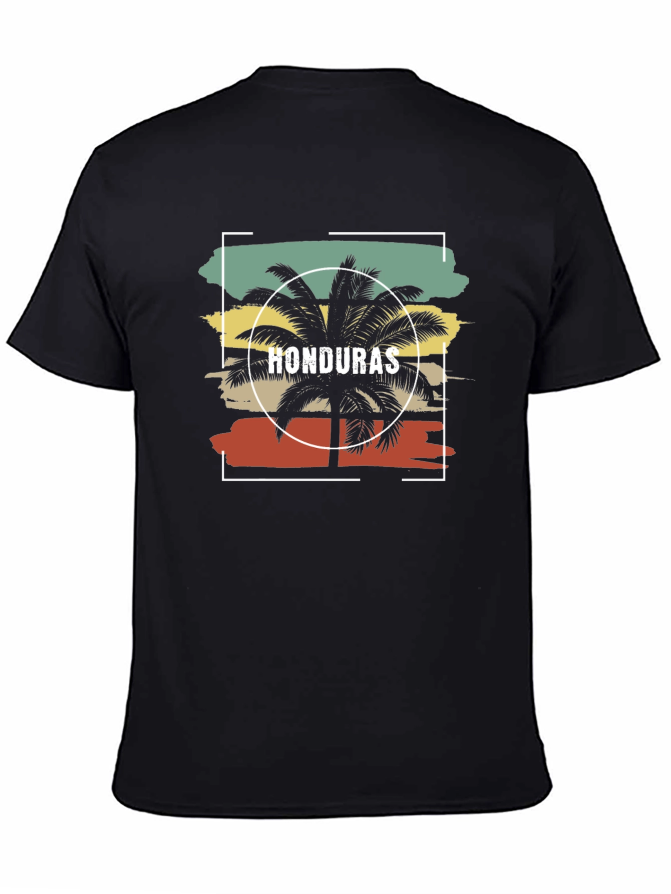Honduras Palm Tree Graphic Tee - Tropical Vacation Shirt
