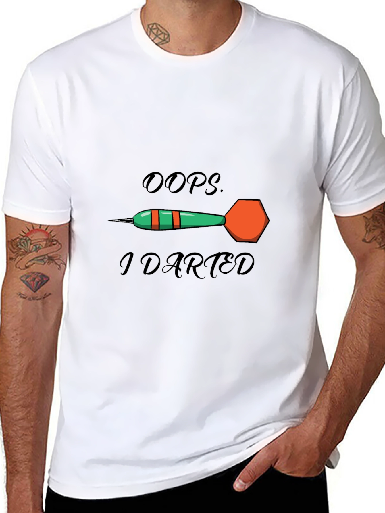 Oops I Darted T-Shirt - Funny Darts Tee