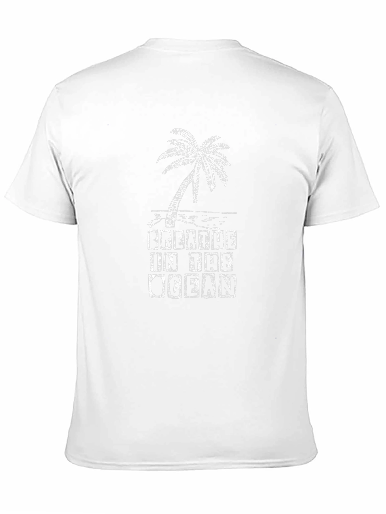 Breathe in the Ocean Black Graphic T-Shirt