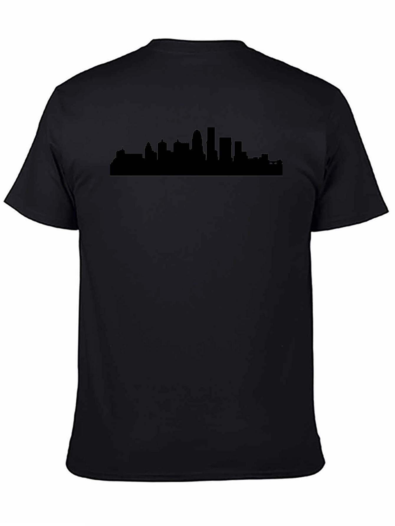 City Skyline Silhouette T-Shirt - Black