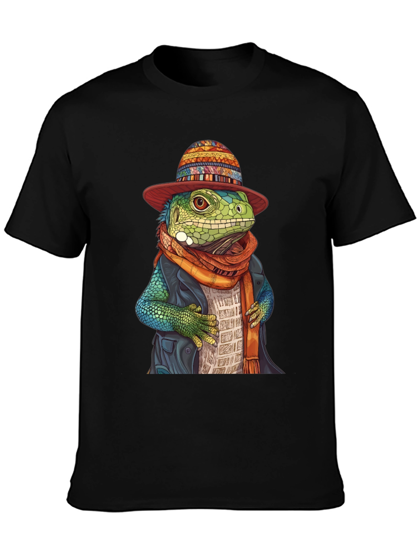 Lizard in Hat Graphic Tee - Unique Style