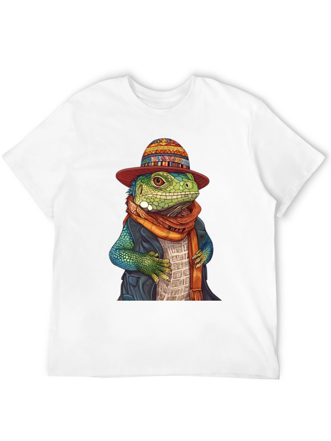 Lizard in Hat Graphic Tee - Unique Style