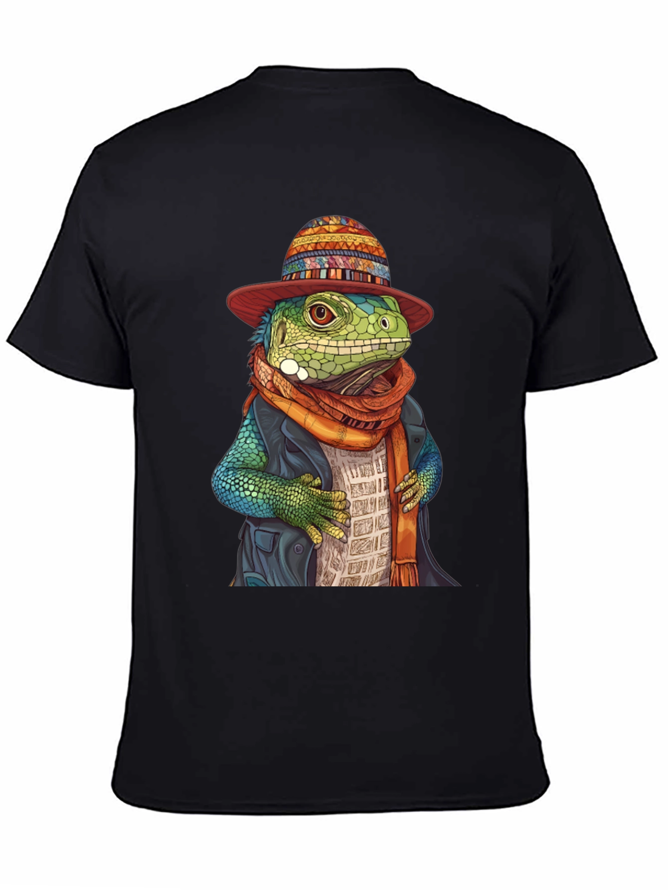 Lizard in Hat Graphic Tee - Unique Style