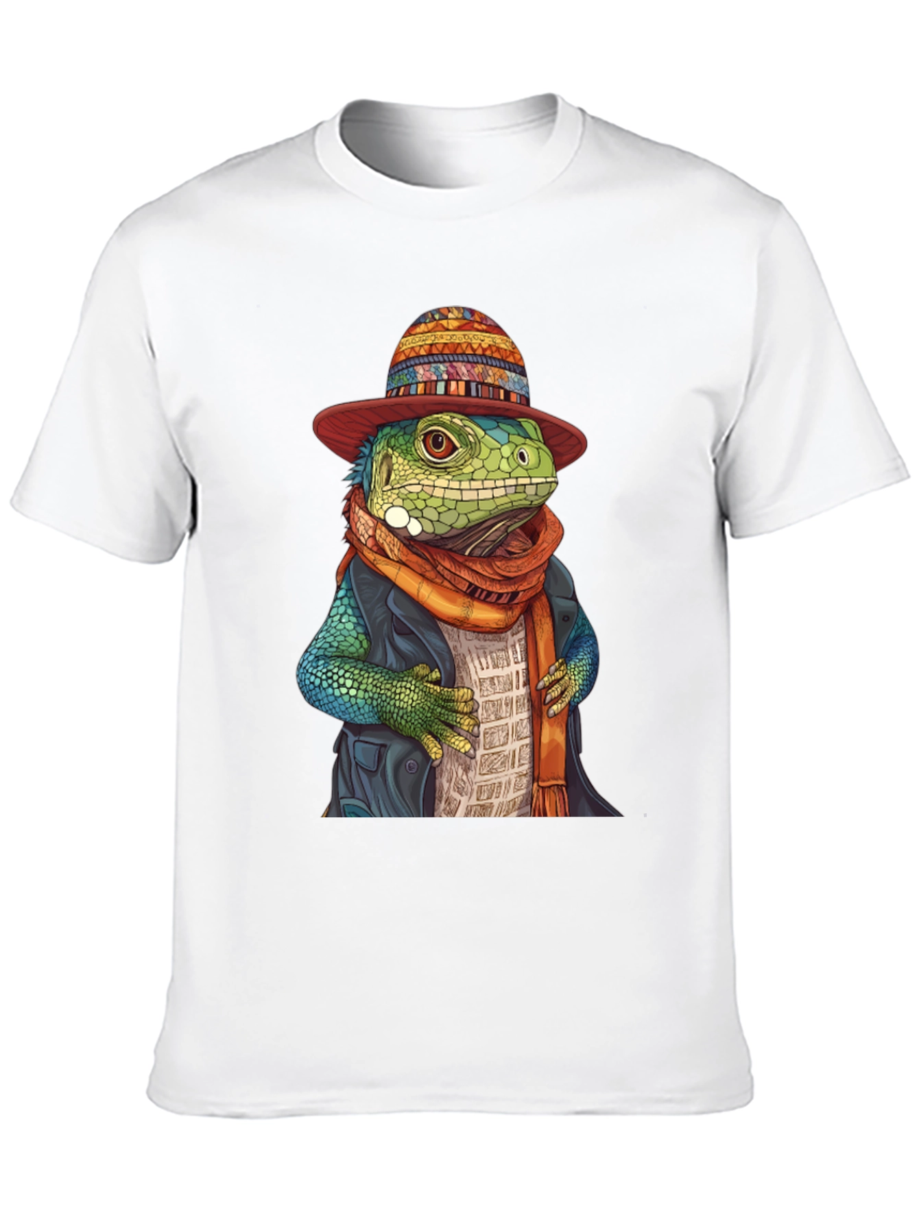 Lizard in Hat Graphic Tee - Unique Style