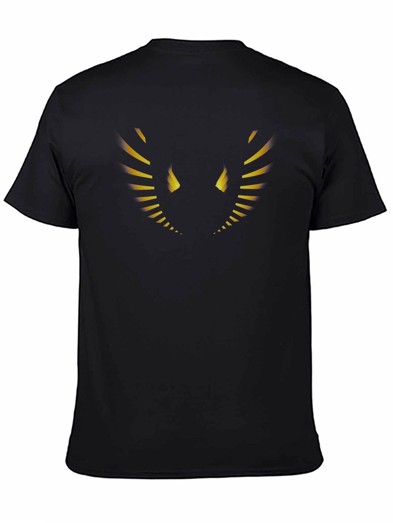 Mens Black Graphic T-Shirt - Abstract Eye Design