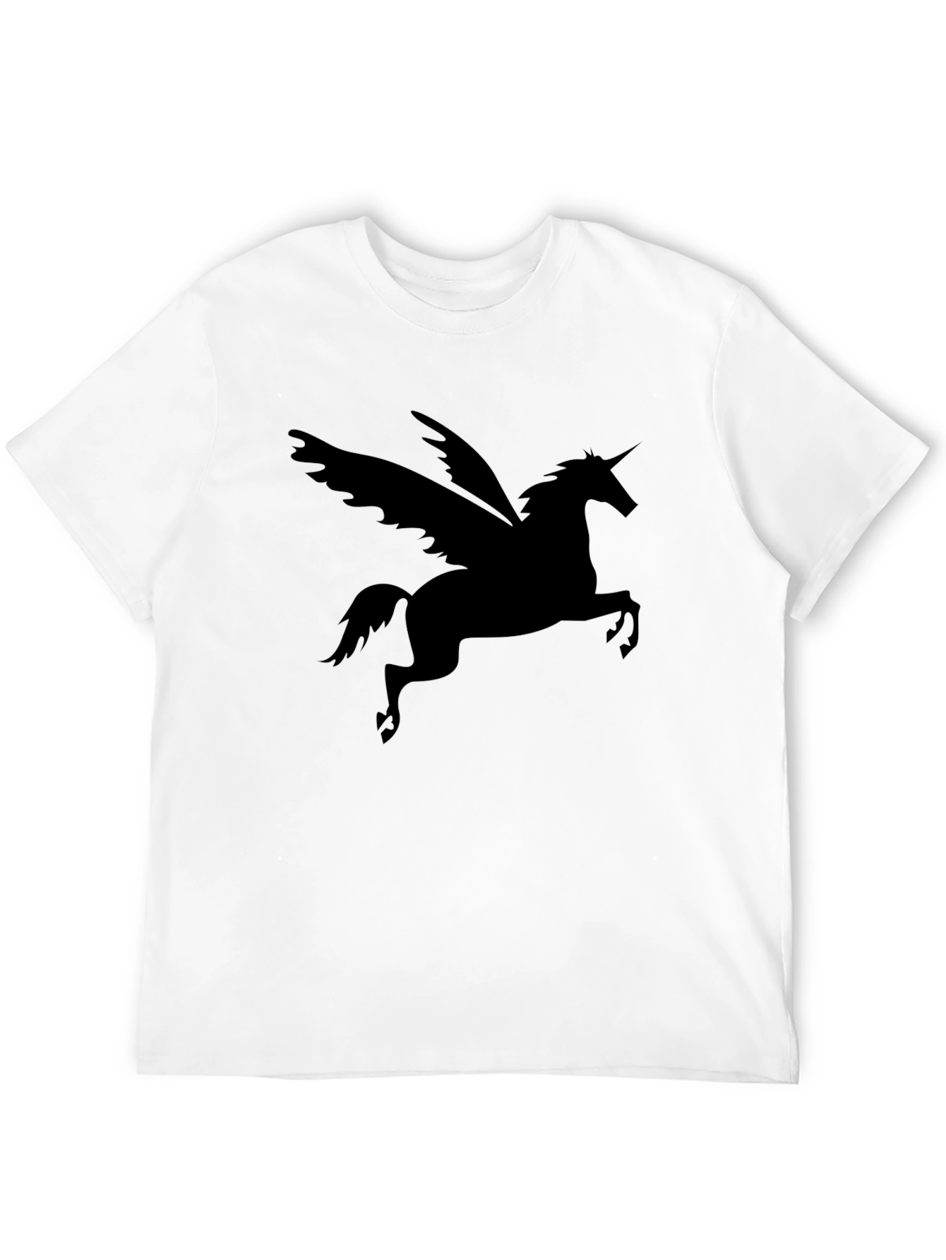 Black Unicorn Pegasus Graphic Tee