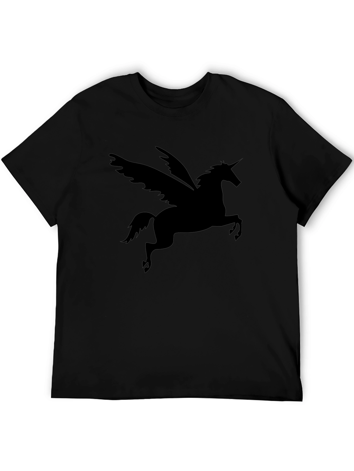 Black Unicorn Pegasus Graphic Tee