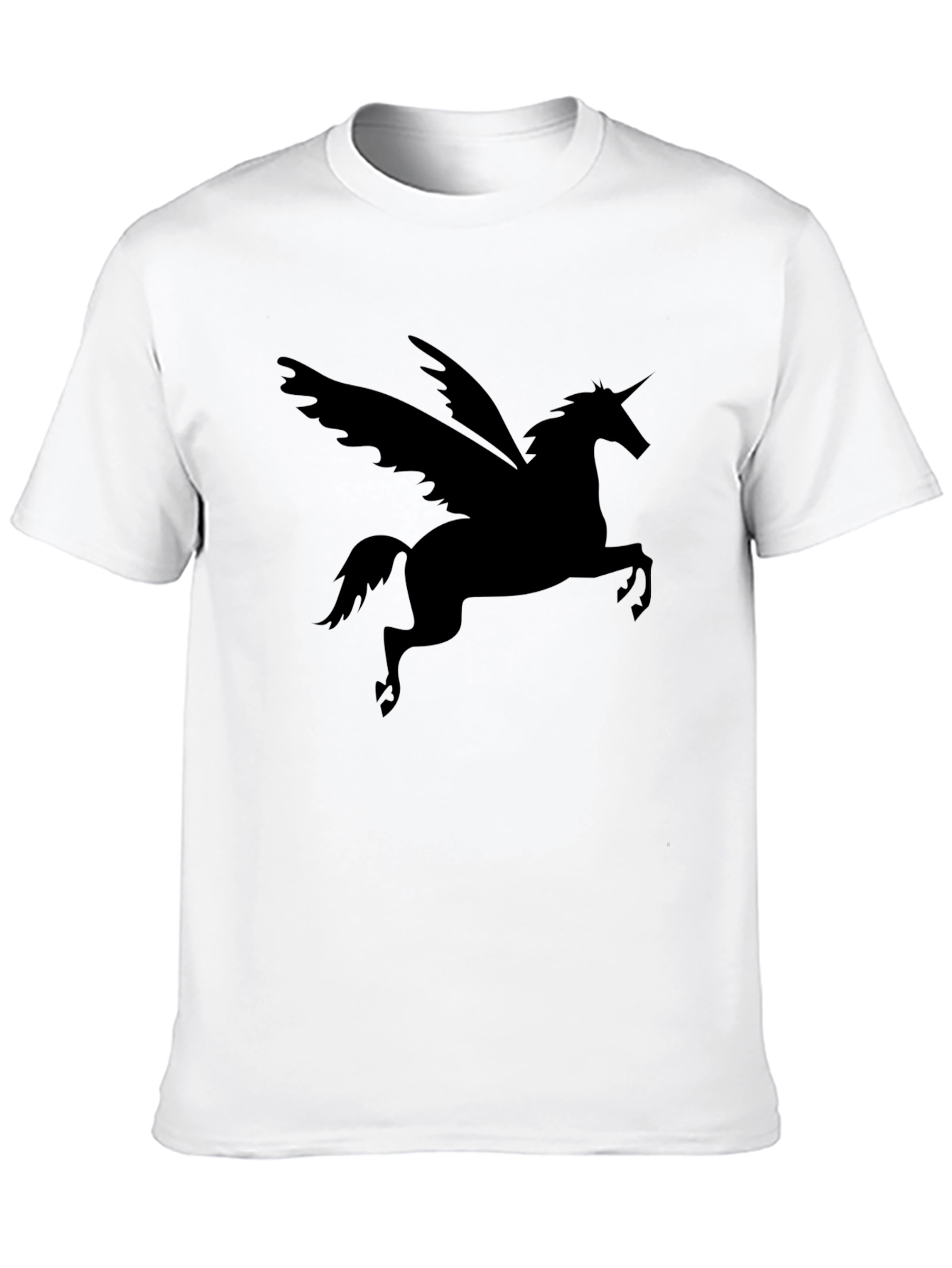 Black Unicorn Pegasus Graphic Tee